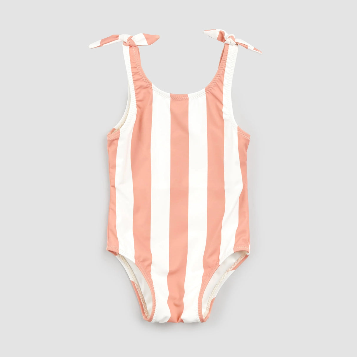 Coral Striped Swimsuit | Petit Lem