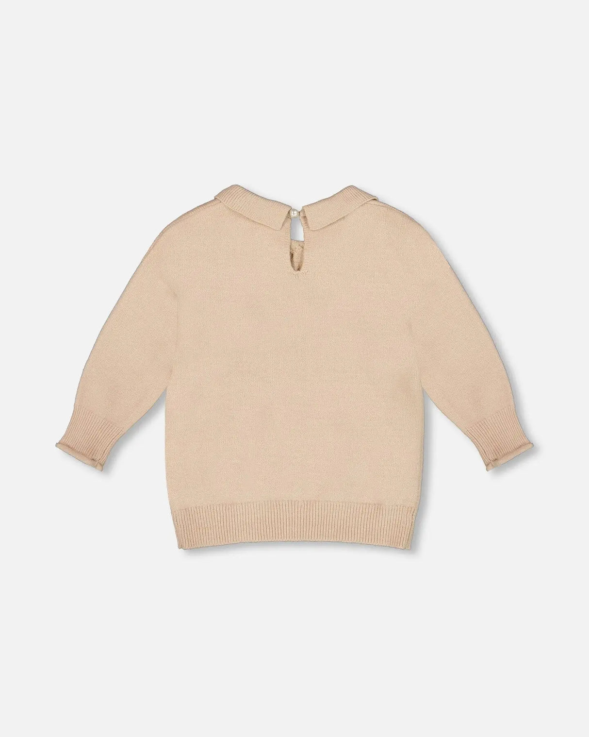 3/4 Sleeve Knitted Sweater Beige | Deux par Deux | Jenni Kidz
