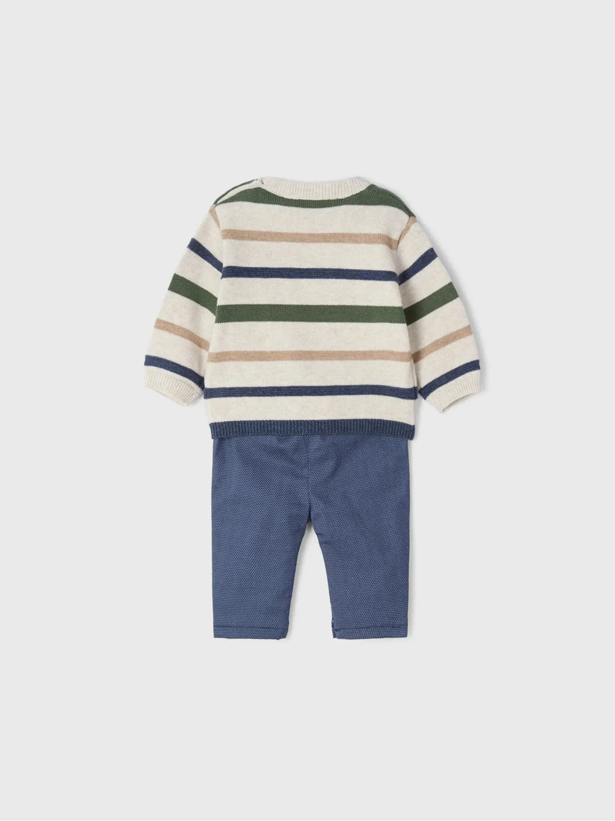 Baby Boy Sweater & Long Trouser Set - Milk Vig | Mayoral | Mayoral | Jenni Kidz