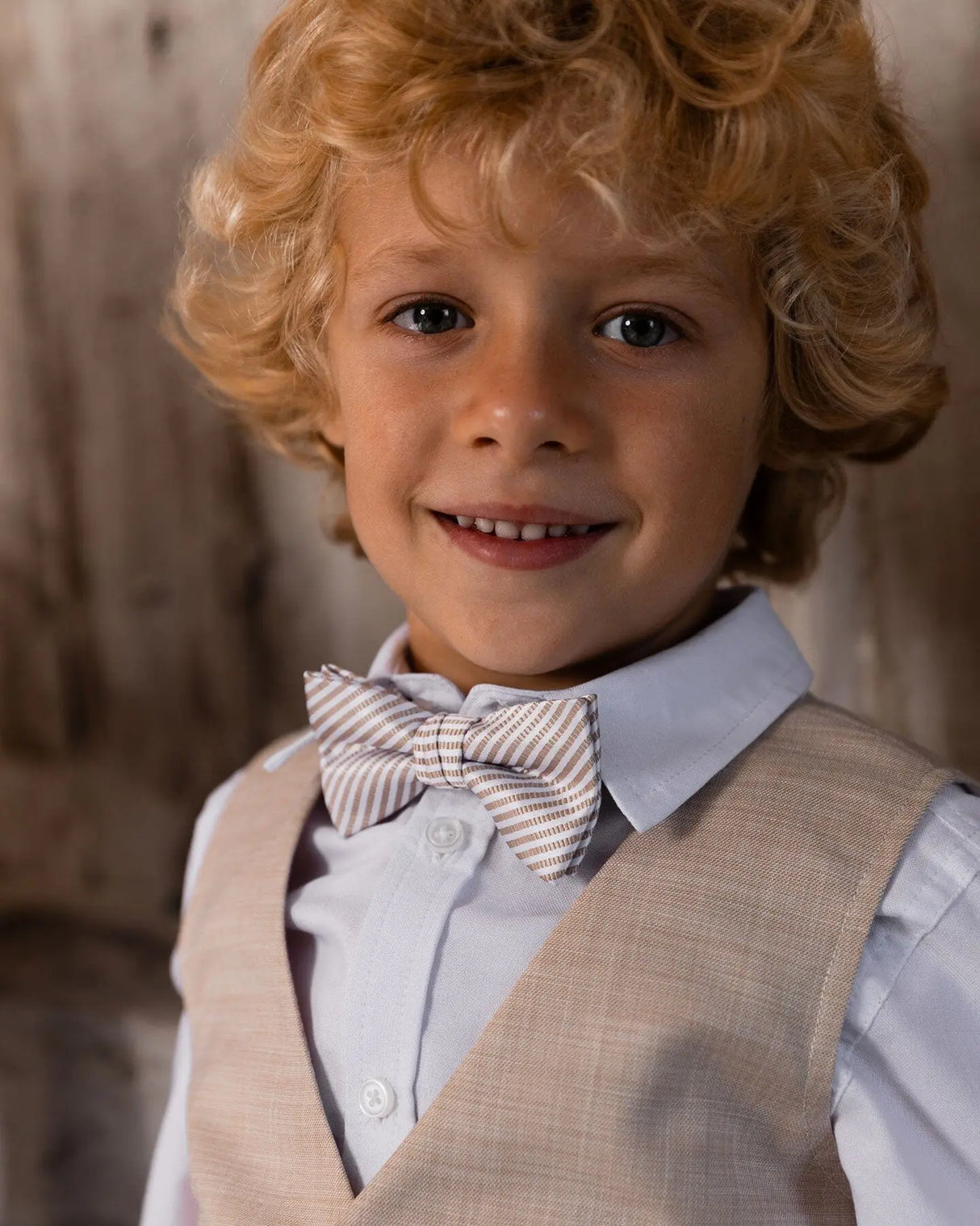 Bow Tie Light Taupe | Deux par Deux | Jenni Kidz