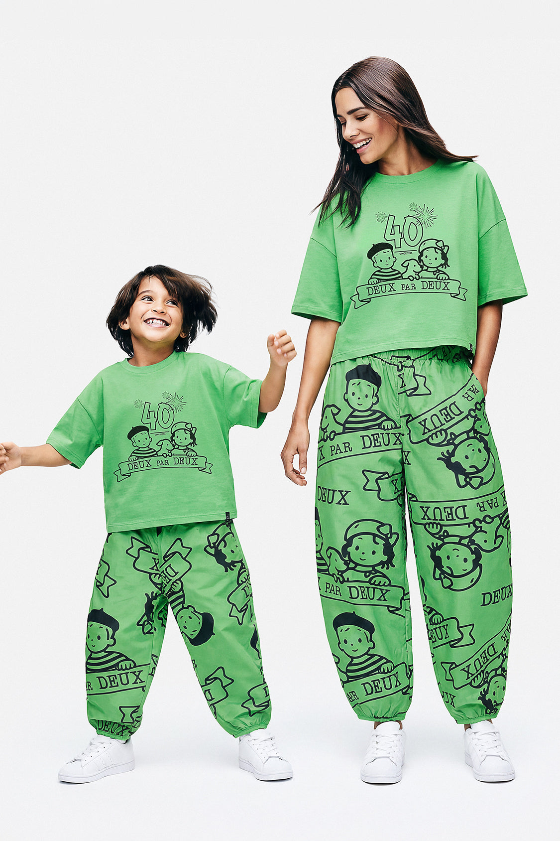 Adult 40Th Anniversary Graphic T-Shirt Green-1