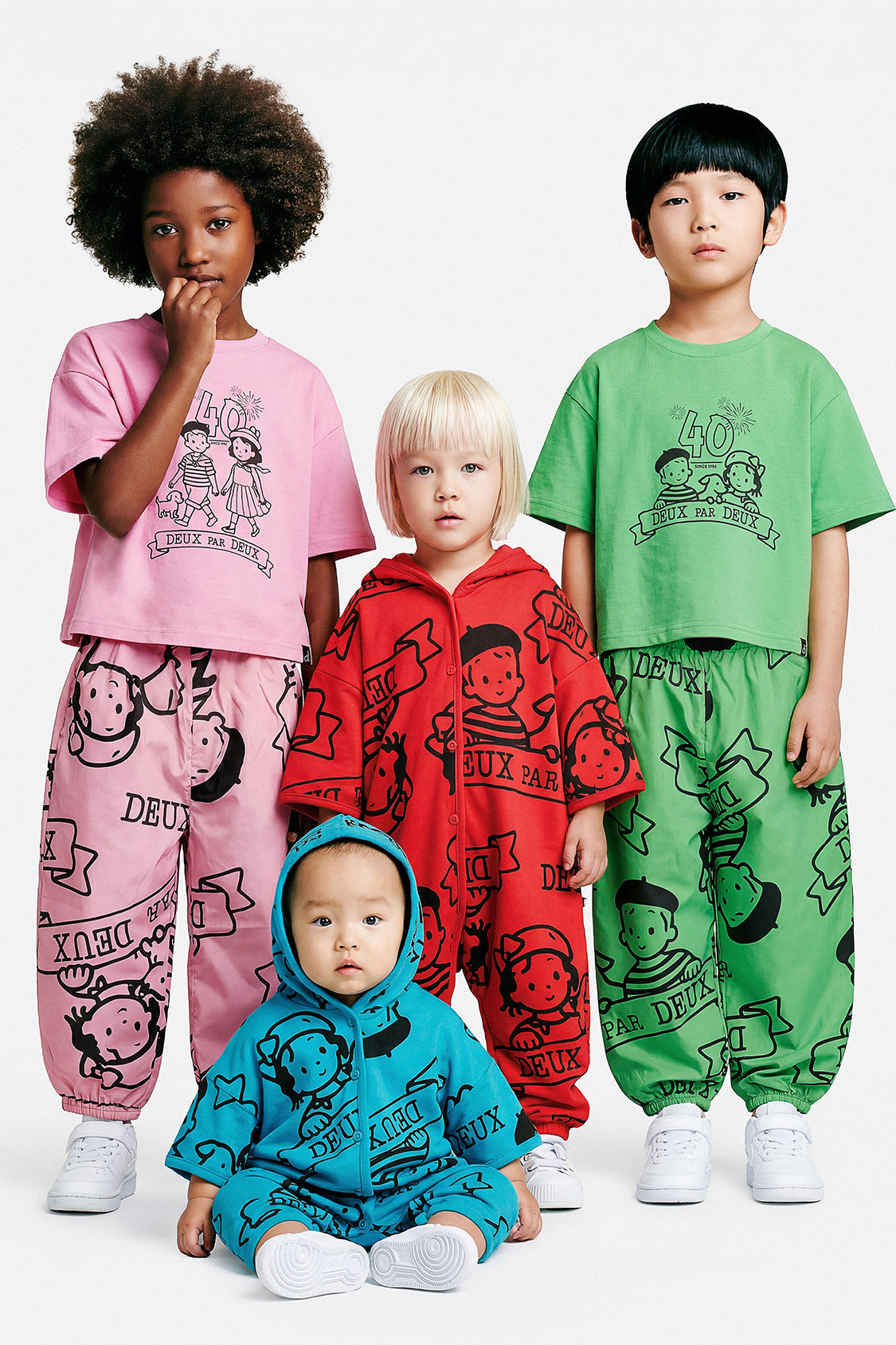 40Th Anniversary Printed Jersey One-Piece Poppy Red-3