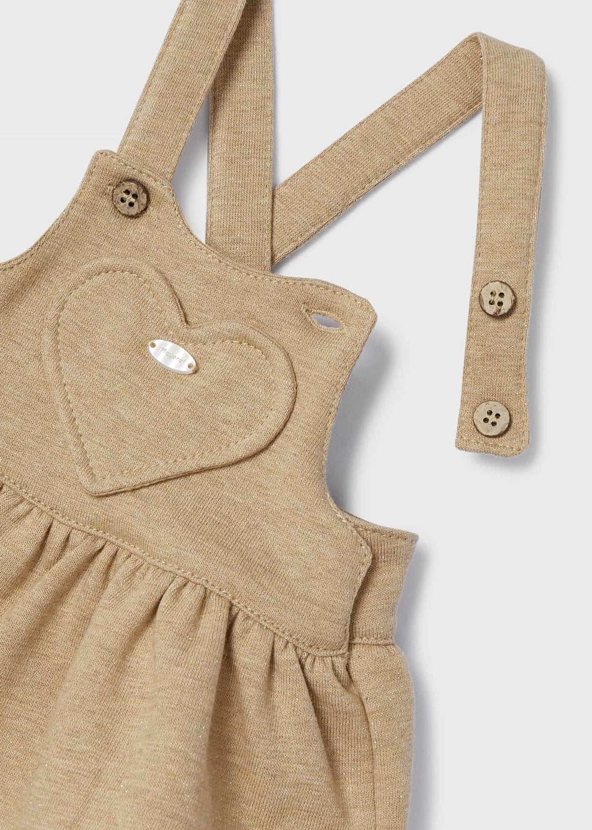 Caramel ecofriends 2 piece set with overall Baby Girls dress newborn | Mayoral | Mayoral | Jenni Kidz