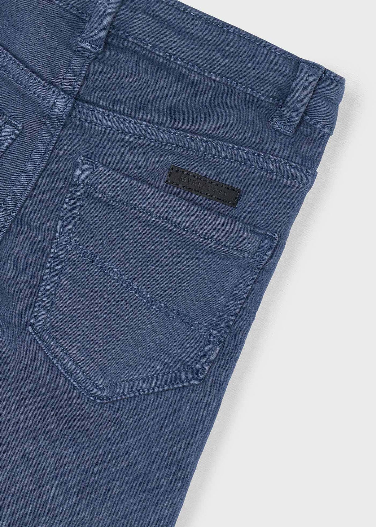 Close-up of back pocket and stitching on Mayoral boys’ pants