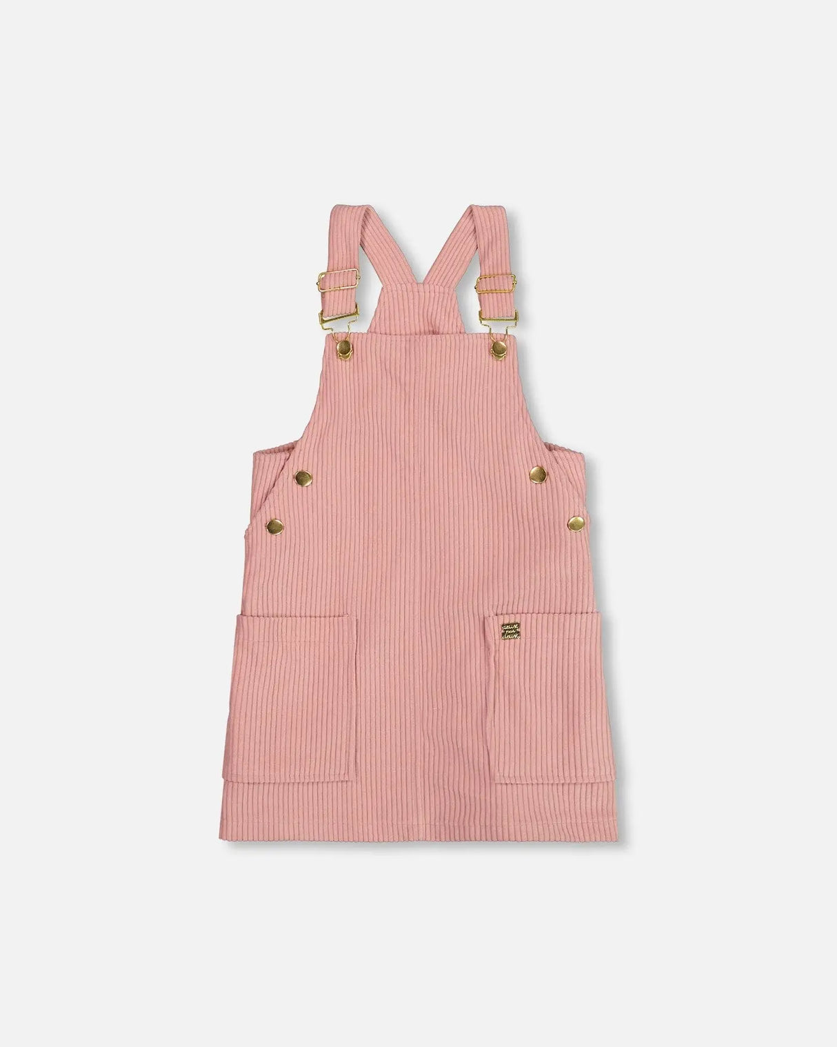 Corduroy Overall Dress Dusty Pink | Deux par Deux | Jenni Kidz