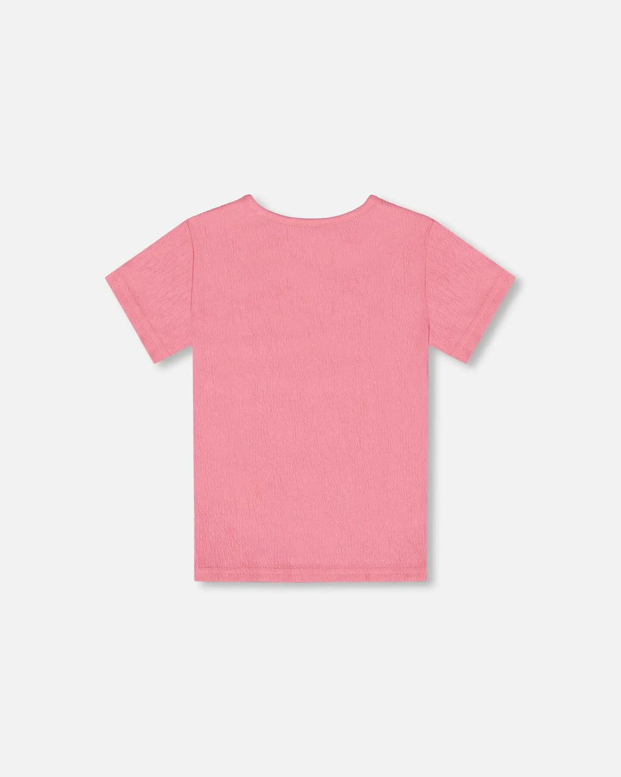 Crinkle Short Sleeve Top Candy Pink | Deux par Deux | Jenni Kidz
