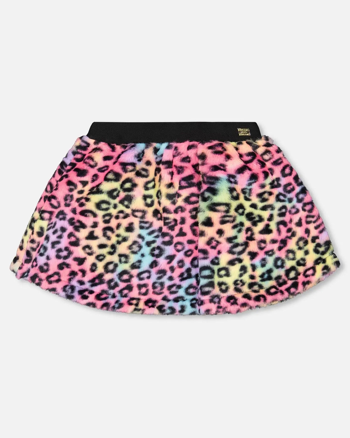 Faux Fur Skirt Multicolor Leopard | Deux par Deux | Jenni Kidz