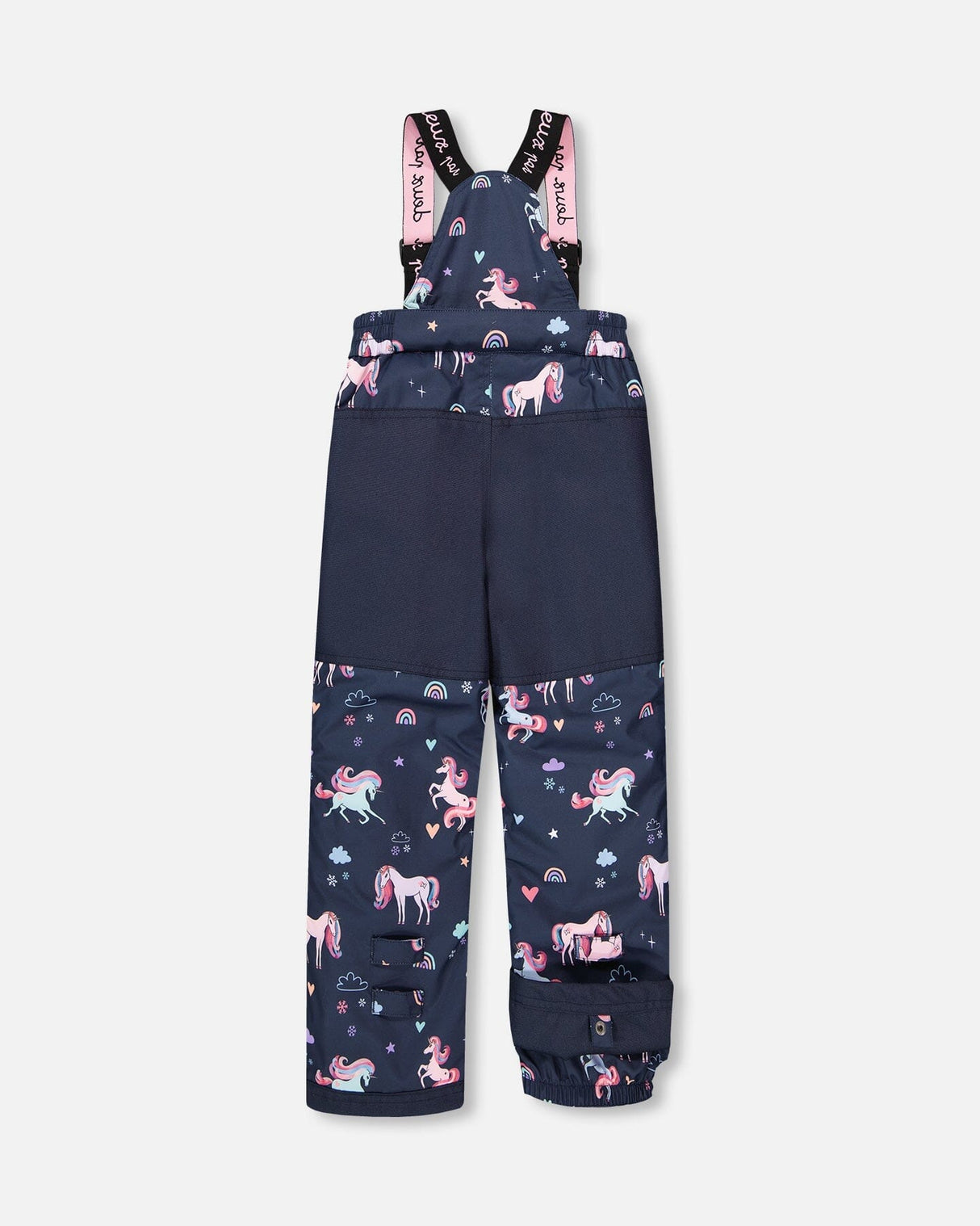 Two-Piece Play Snowsuit Navy Unicorn Print-2