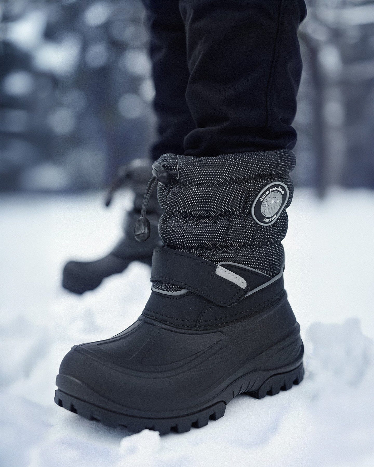 Deux par Deux Winter Boots Solid Black