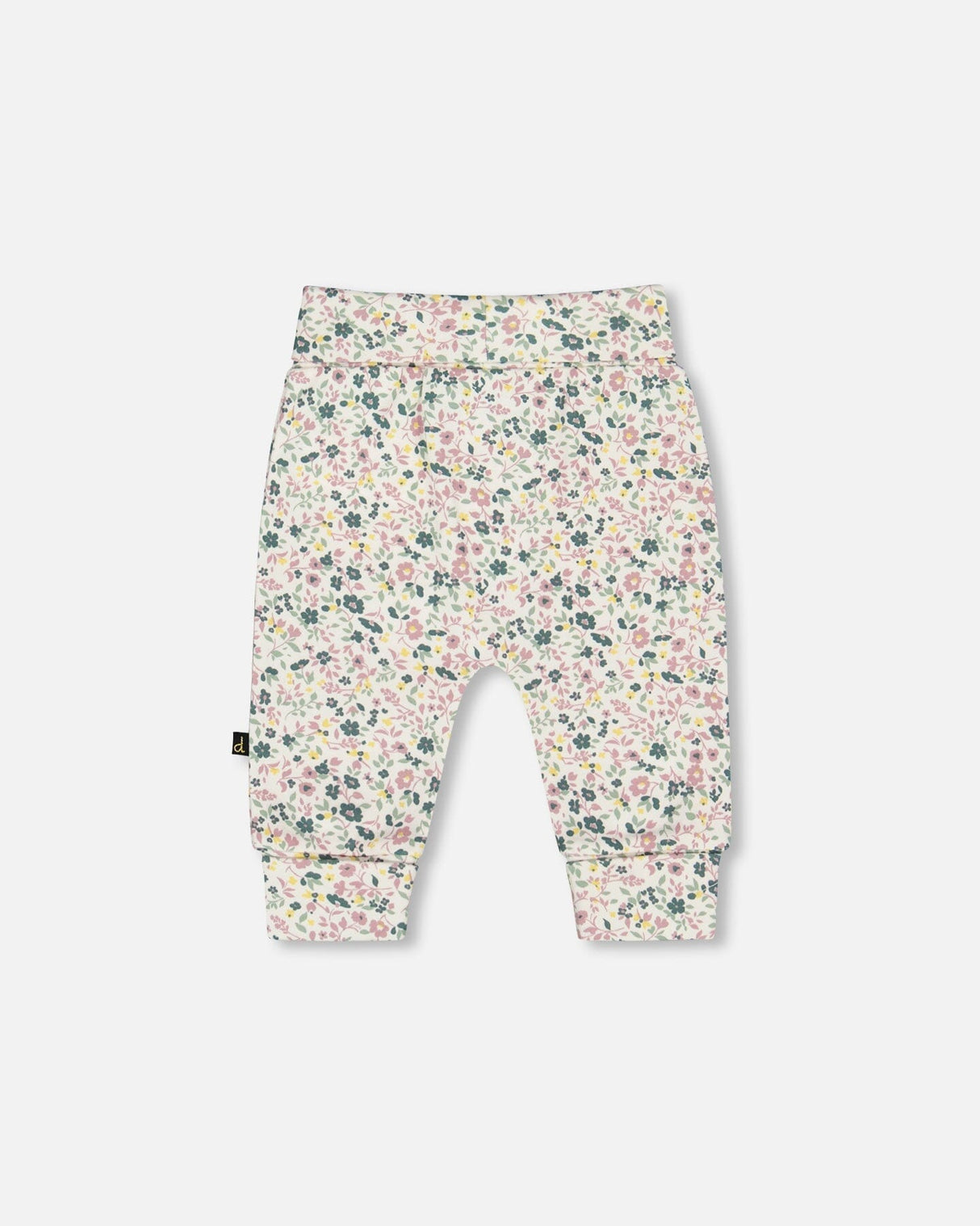 Organic Cotton Evolutive Pant Off-White Floral-2