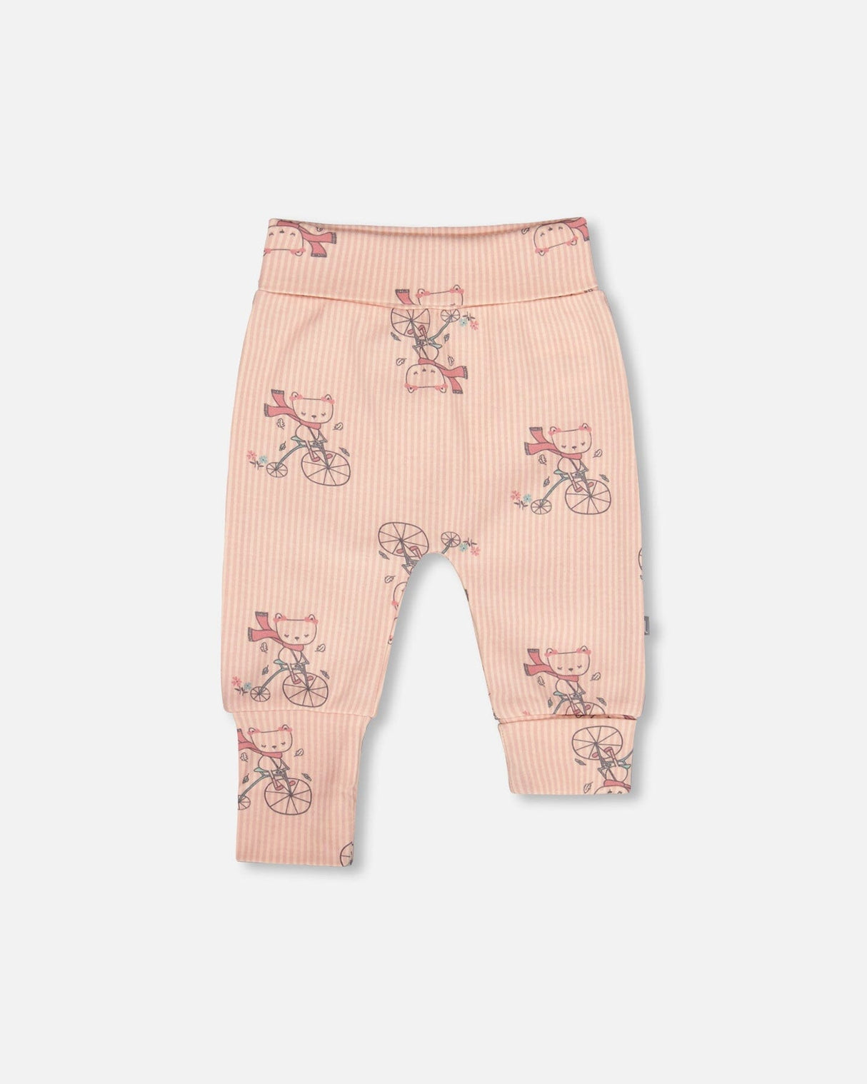 Organic Cotton Evolutive Pant Pink Cat Print-0