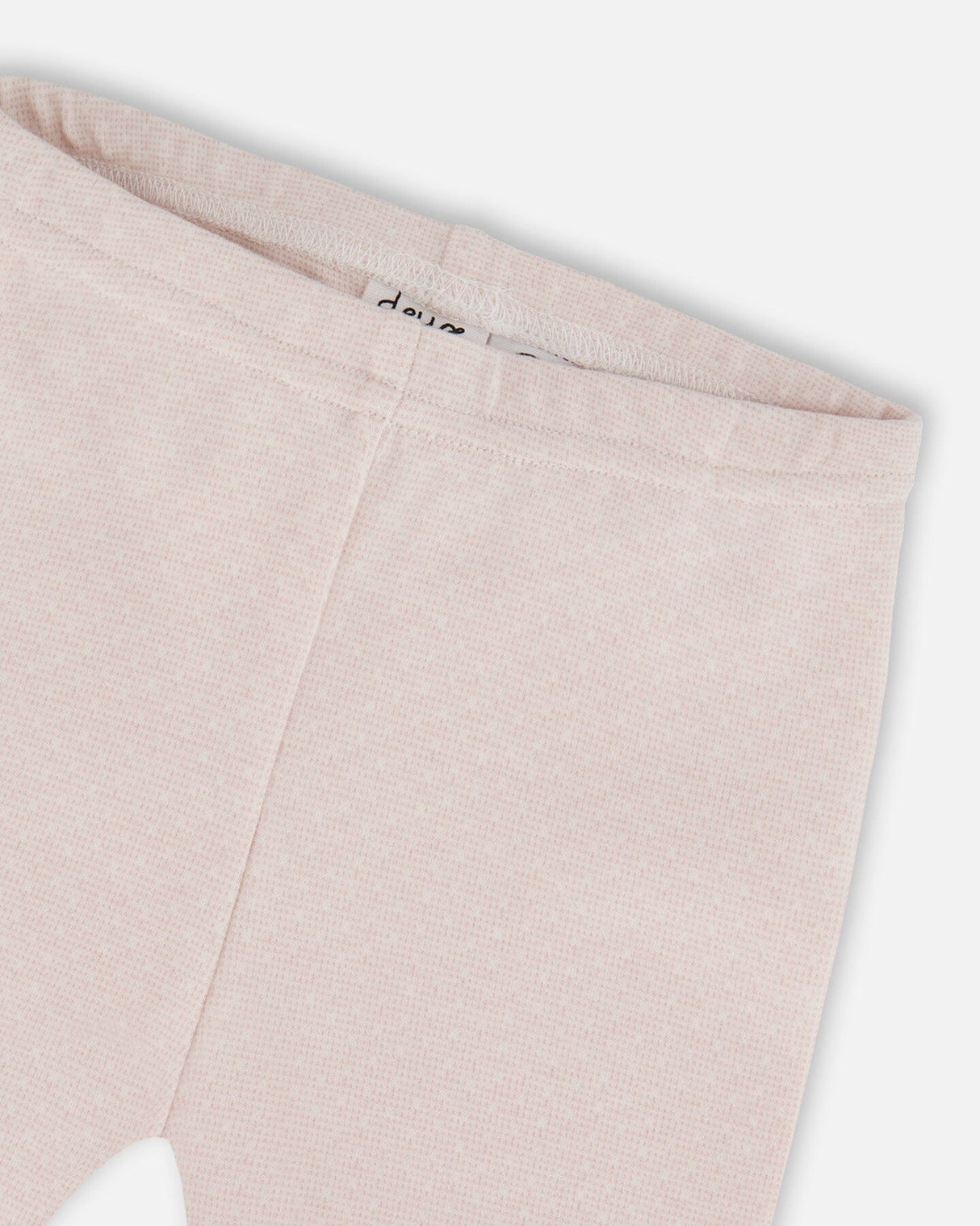 Bi-Material Dress And Leggings Set Old Pink-3