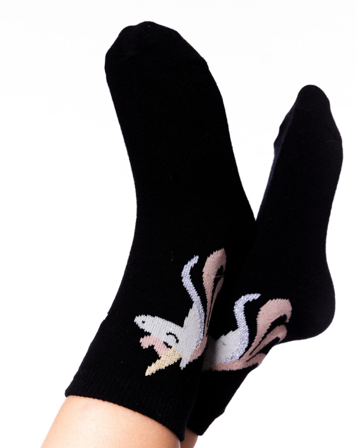 3-Pack Knit Socks Black And Pink-1