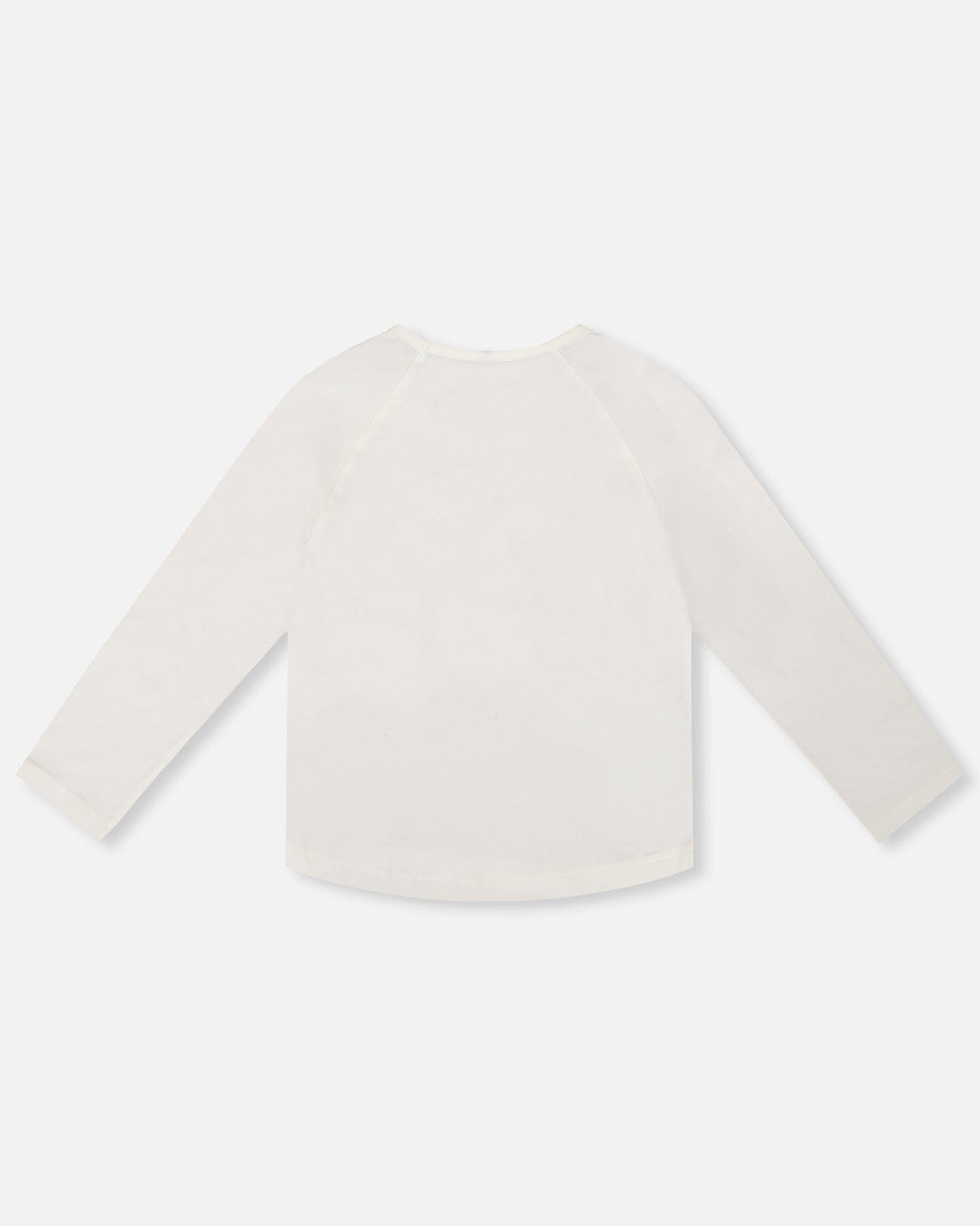 Organic Cotton T-Shirt Off White With Llama-3