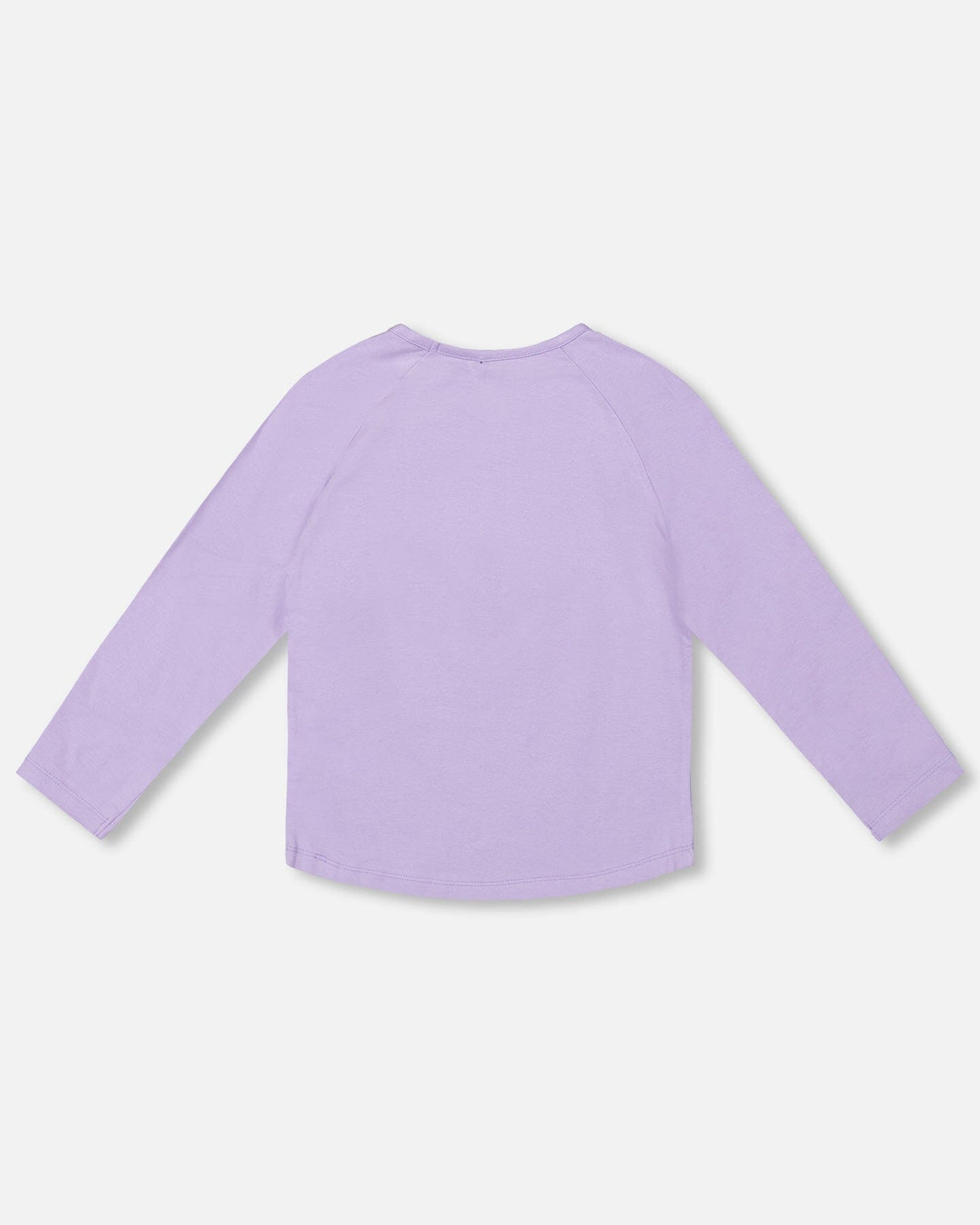 Organic Cotton Long Sleeve T-Shirt Lavender With Sequin Unicorn-3