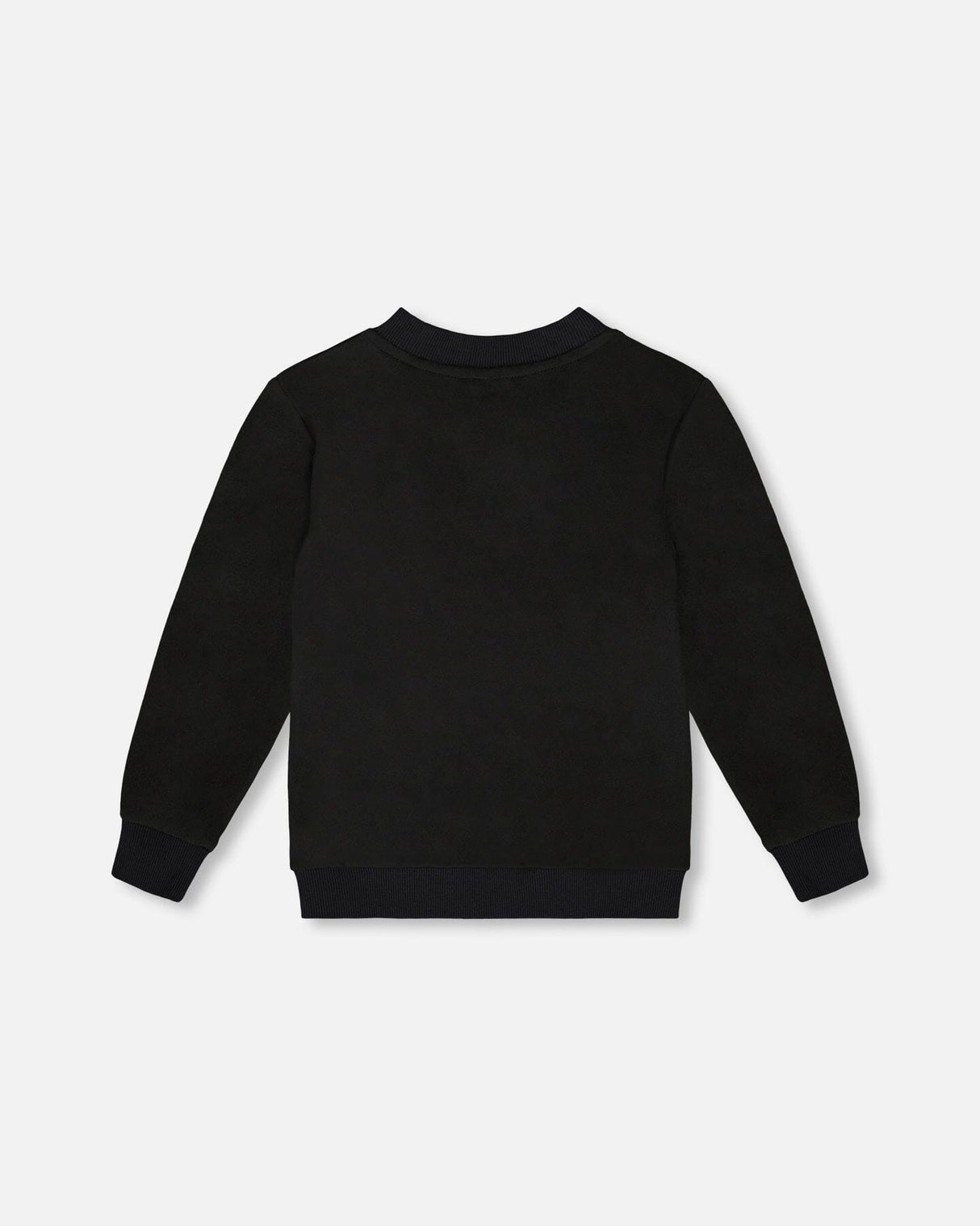 Super Soft Brushed Jersey Long Sleeve Top Black With Plaid Pocket-2