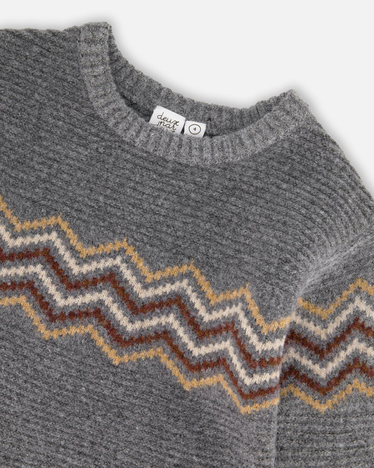 Knit Sweater Dark Heather Gray-3