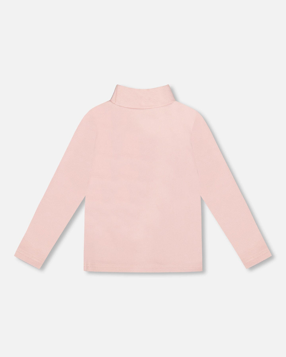 Super Soft Ribbed Mock Neck Top Pink-2