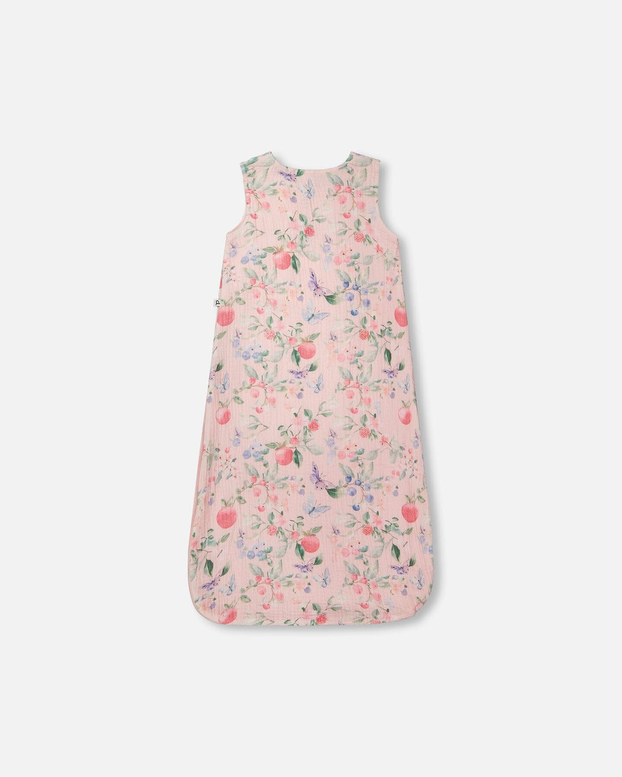 Cotton Jersey Muslin Sleep Sack Pink Printed Berries-1