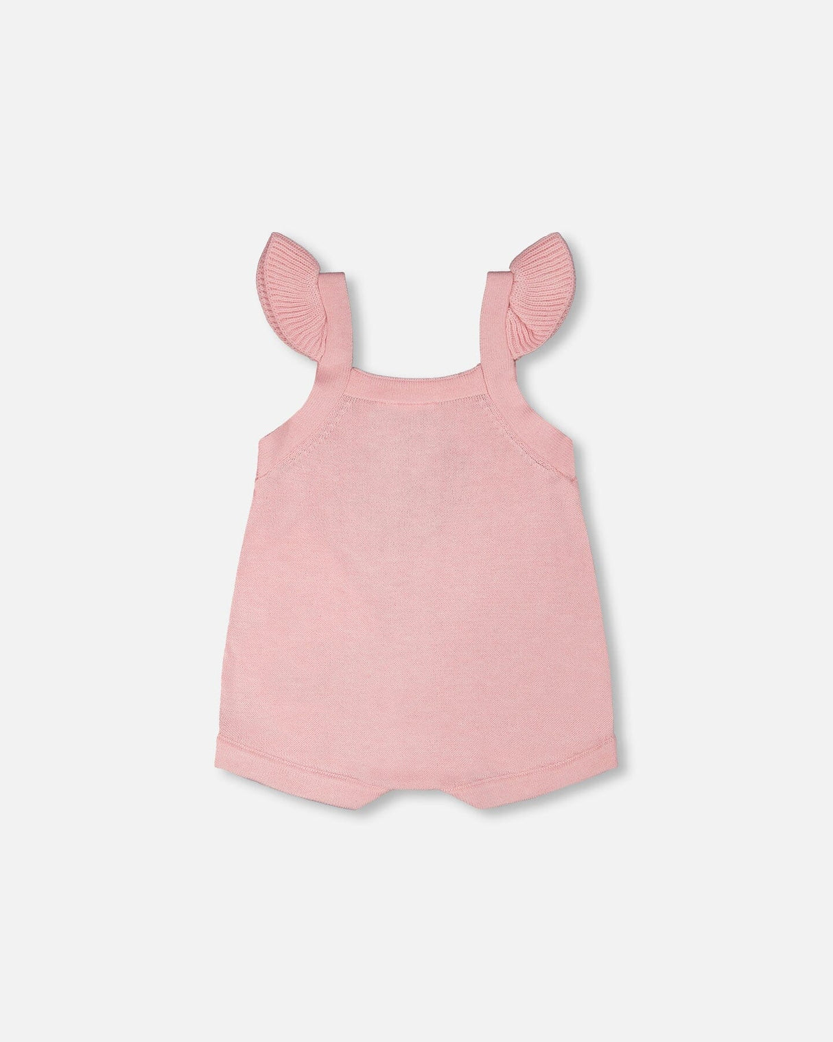 Knit Strawberry Romper Light Pink-2