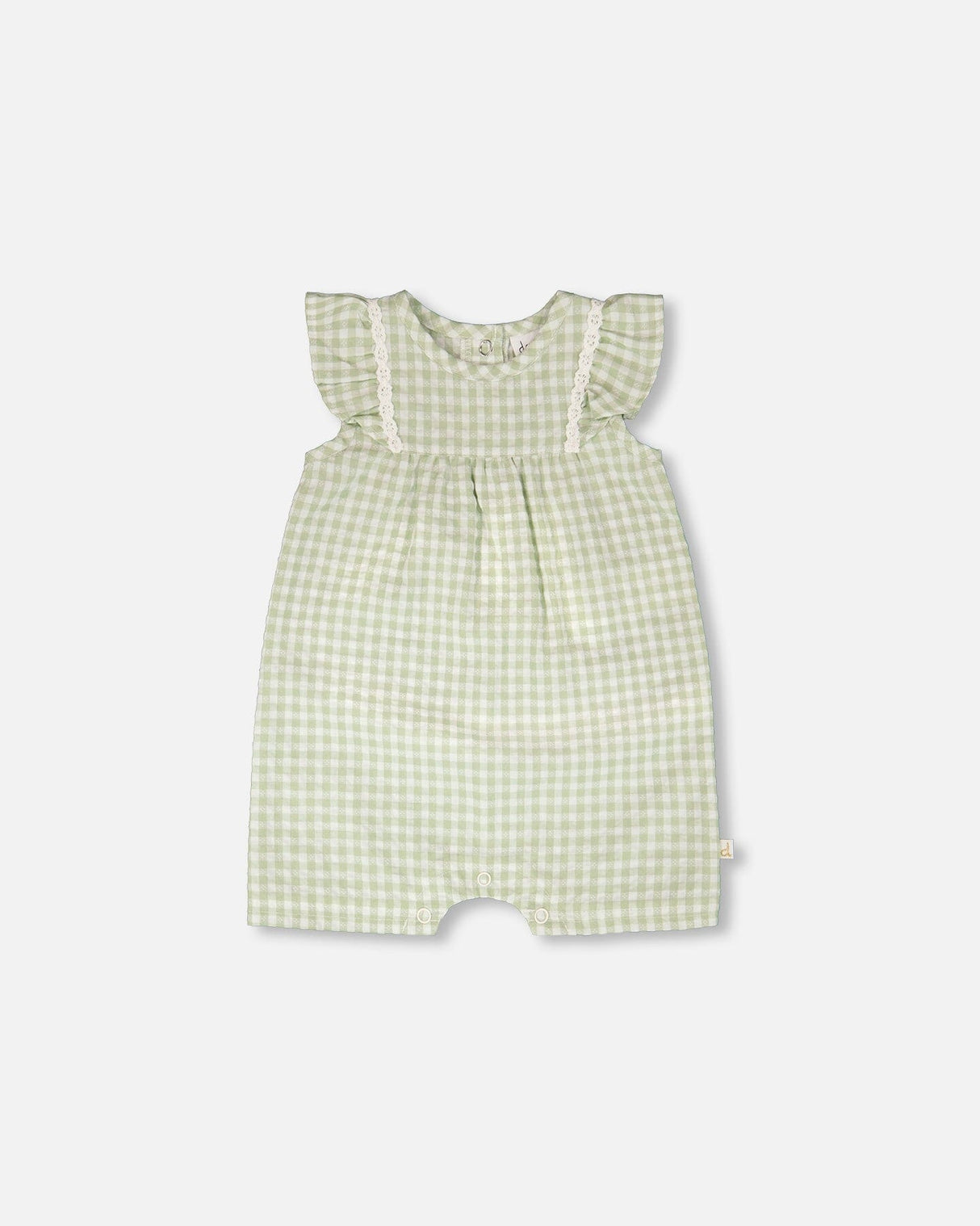 Romper Green Gingham-0