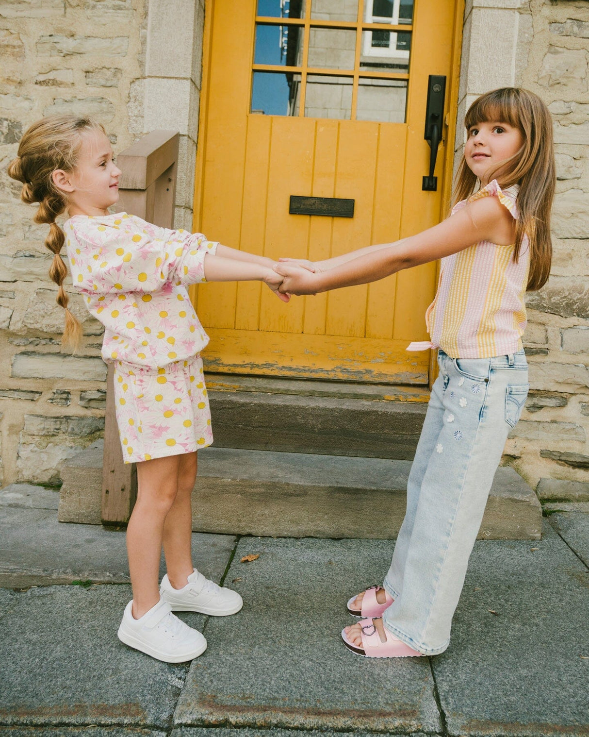 Wide Leg Light Blue Denim Jeans-2