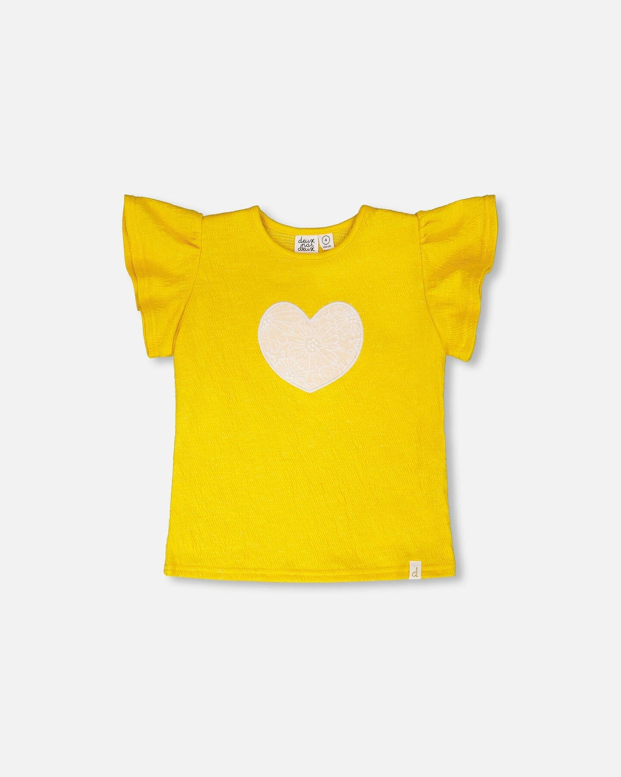 Crinkle Jersey Top Yellow-0
