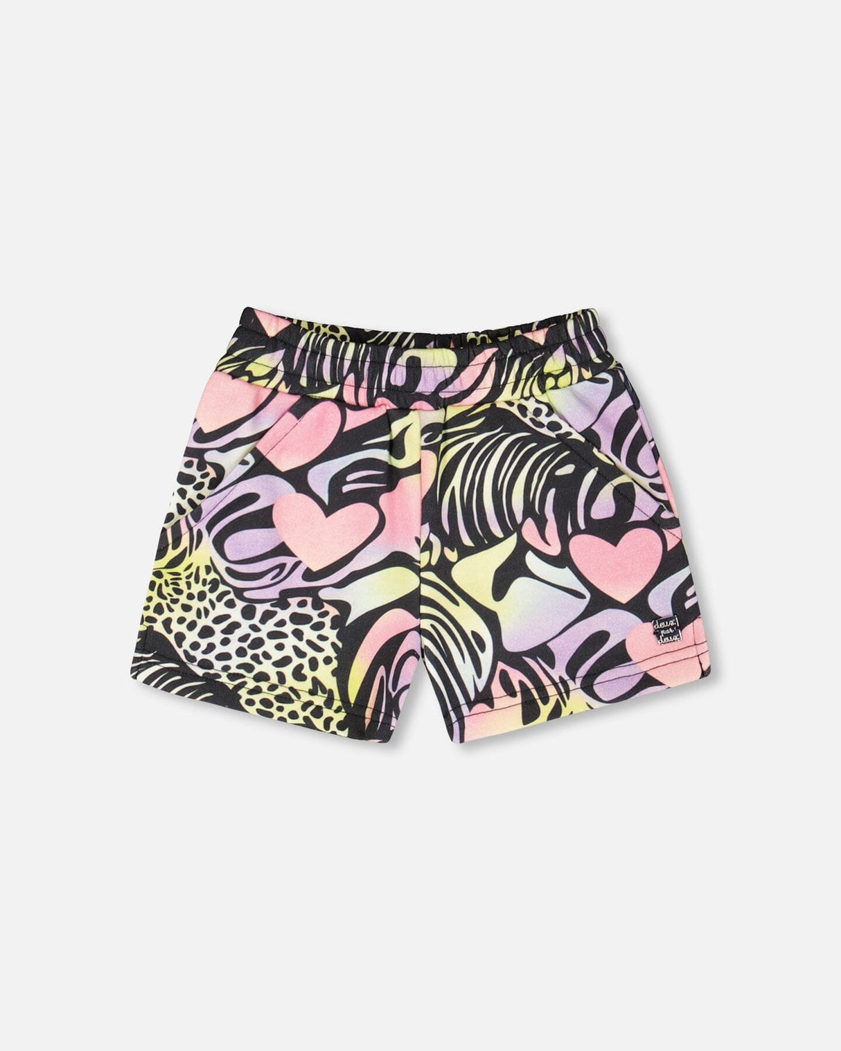 French Terry Shorts Black Multicolor-0