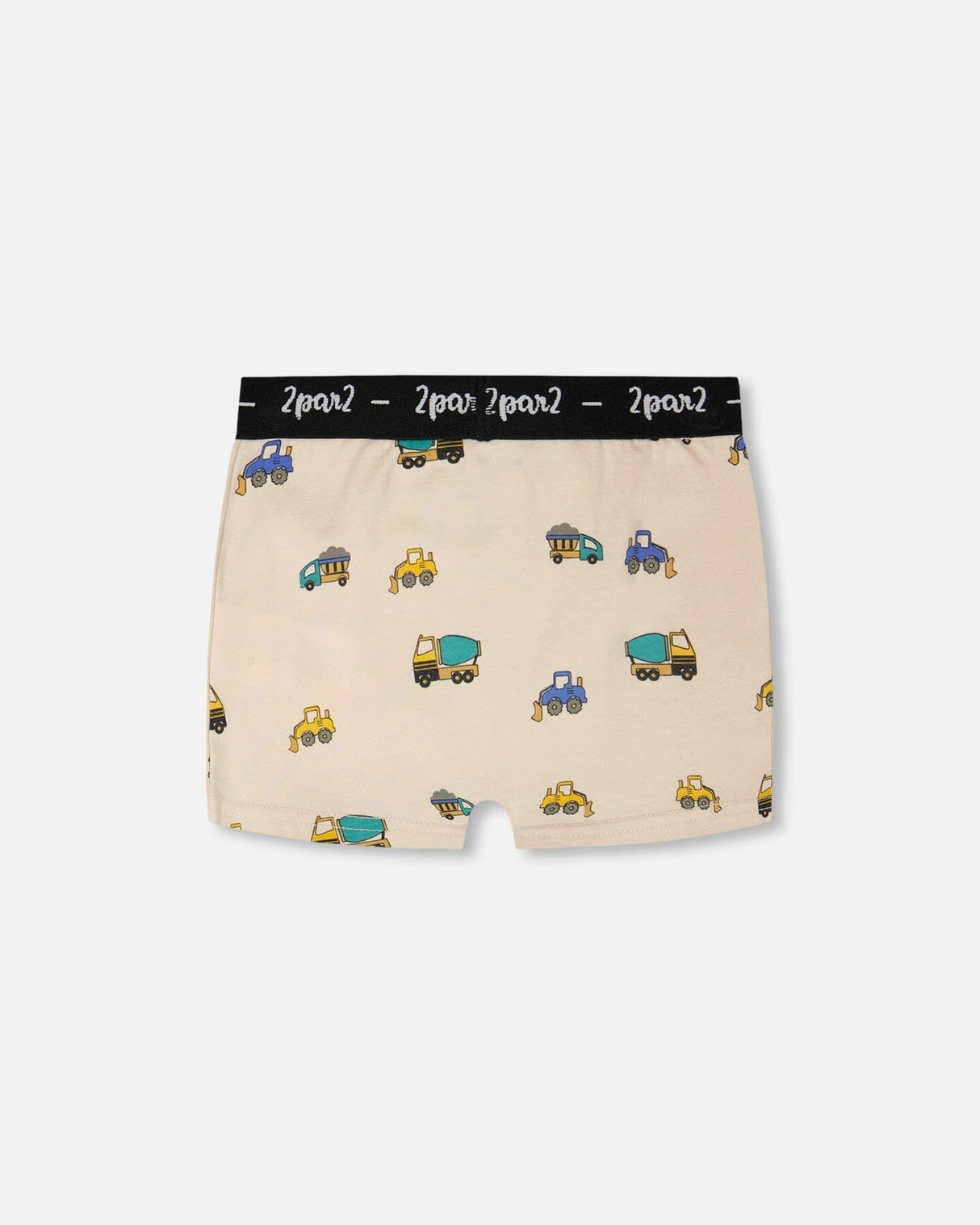 Organic Cotton Boxer Beige Truck Print-1
