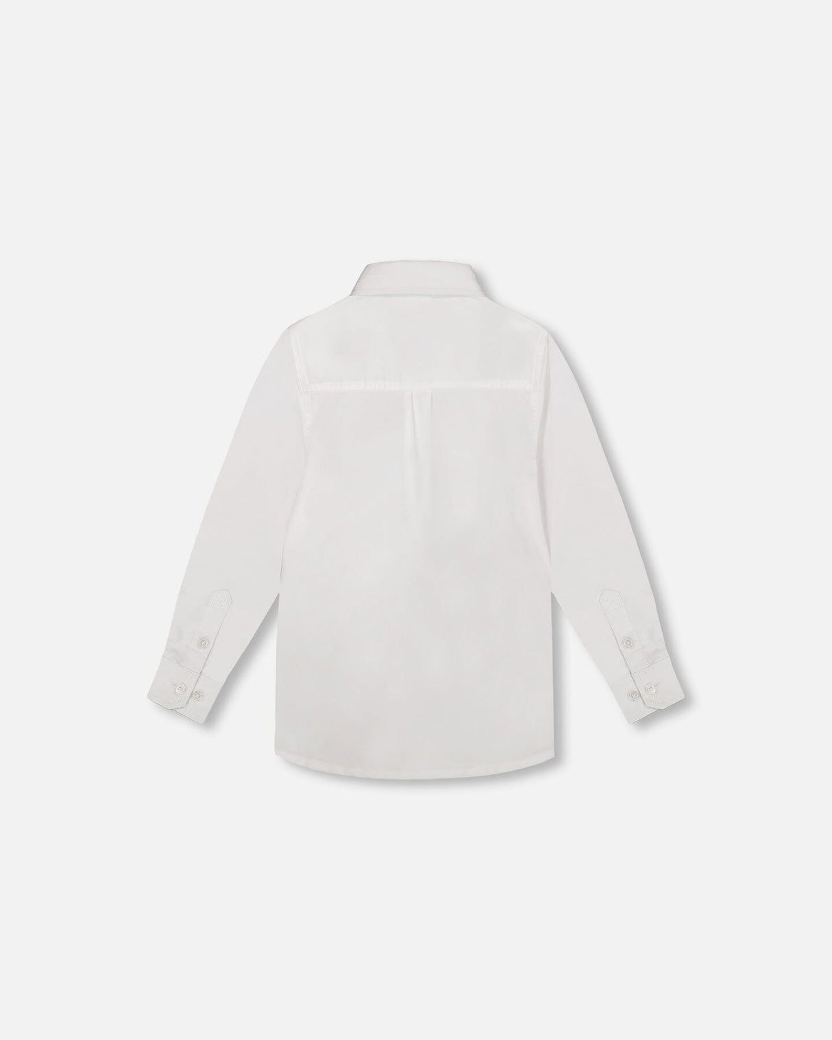 Button Down Long Sleeve Shirt White-2