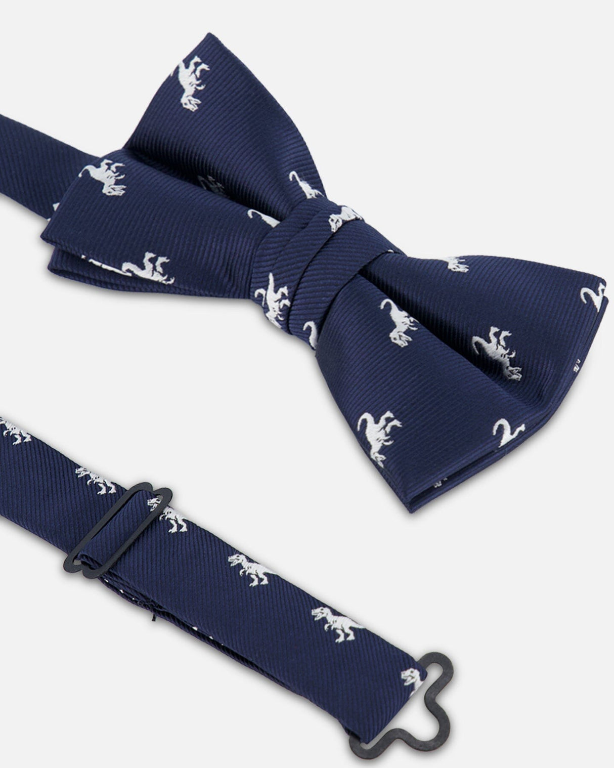 Bow Tie Blue Dino Print-2