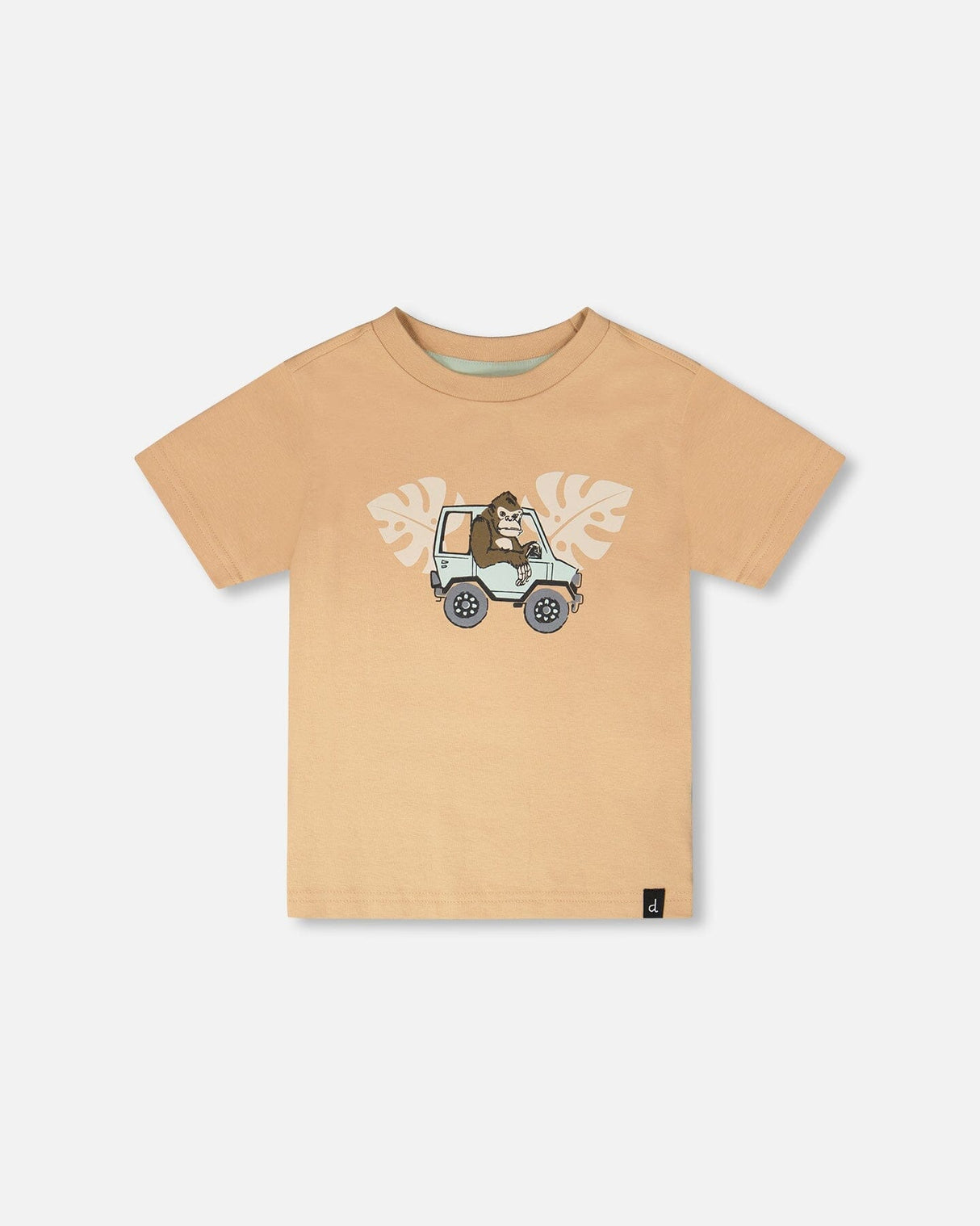 Organic Cotton Short Sleeve T-Shirt Beige-0