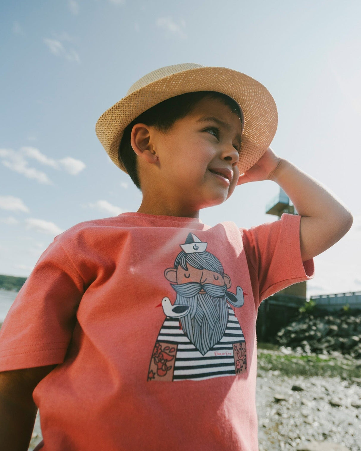 Organic Cotton Short Sleeve T-Shirt Brick-1