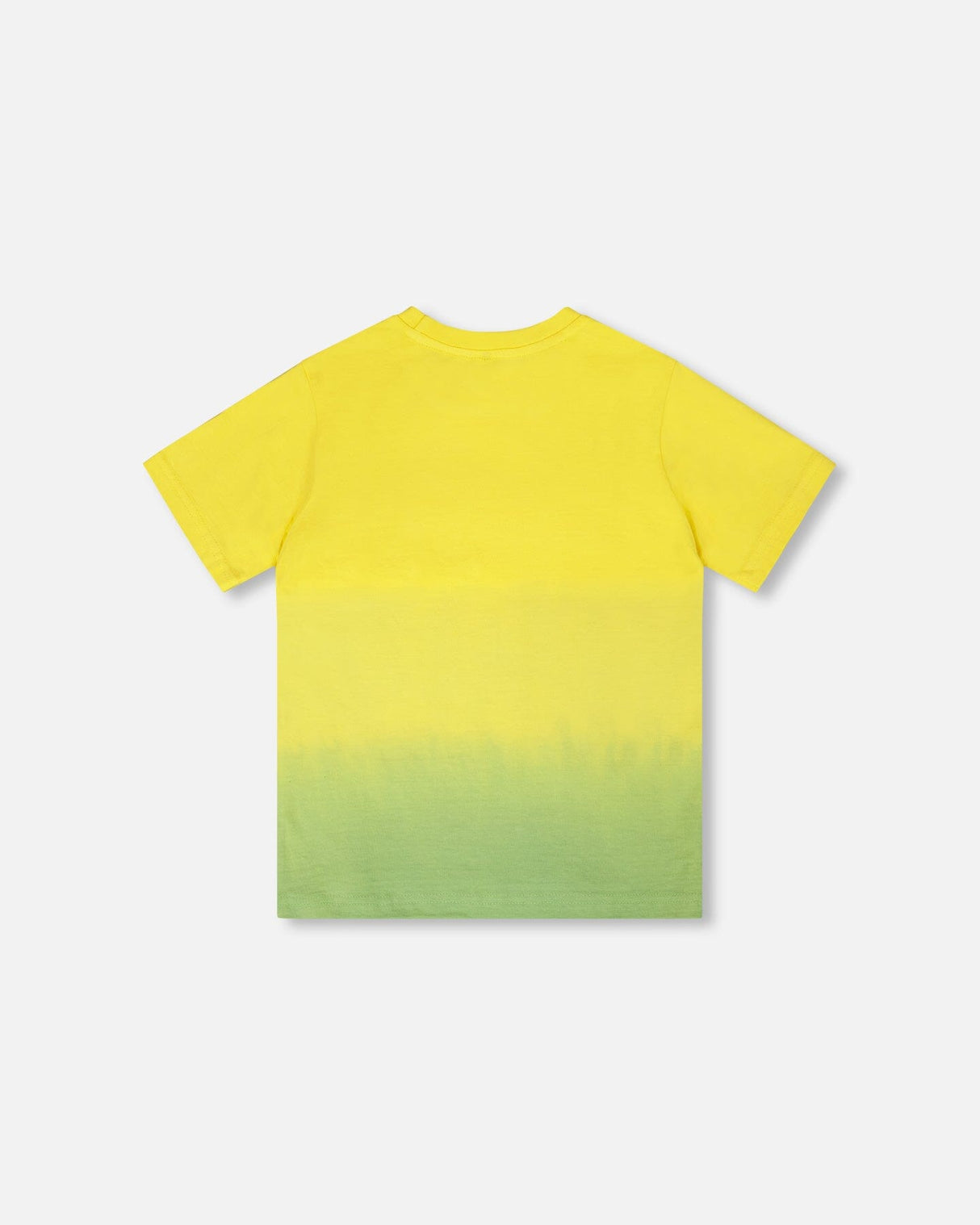 Organic Cotton Jersey T-Shirt With Print Yellow-2
