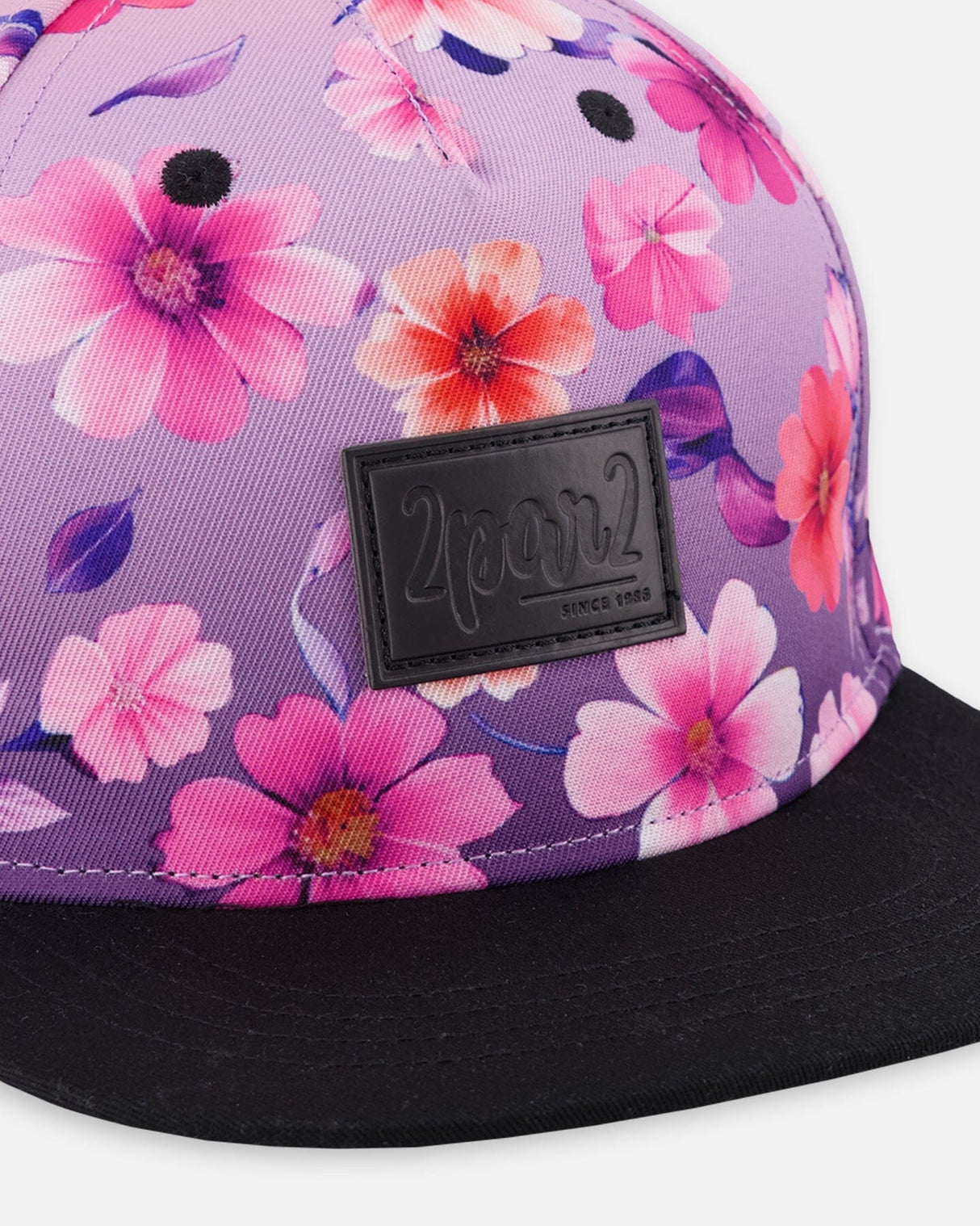 Cap Mauve Floral Gradient-2