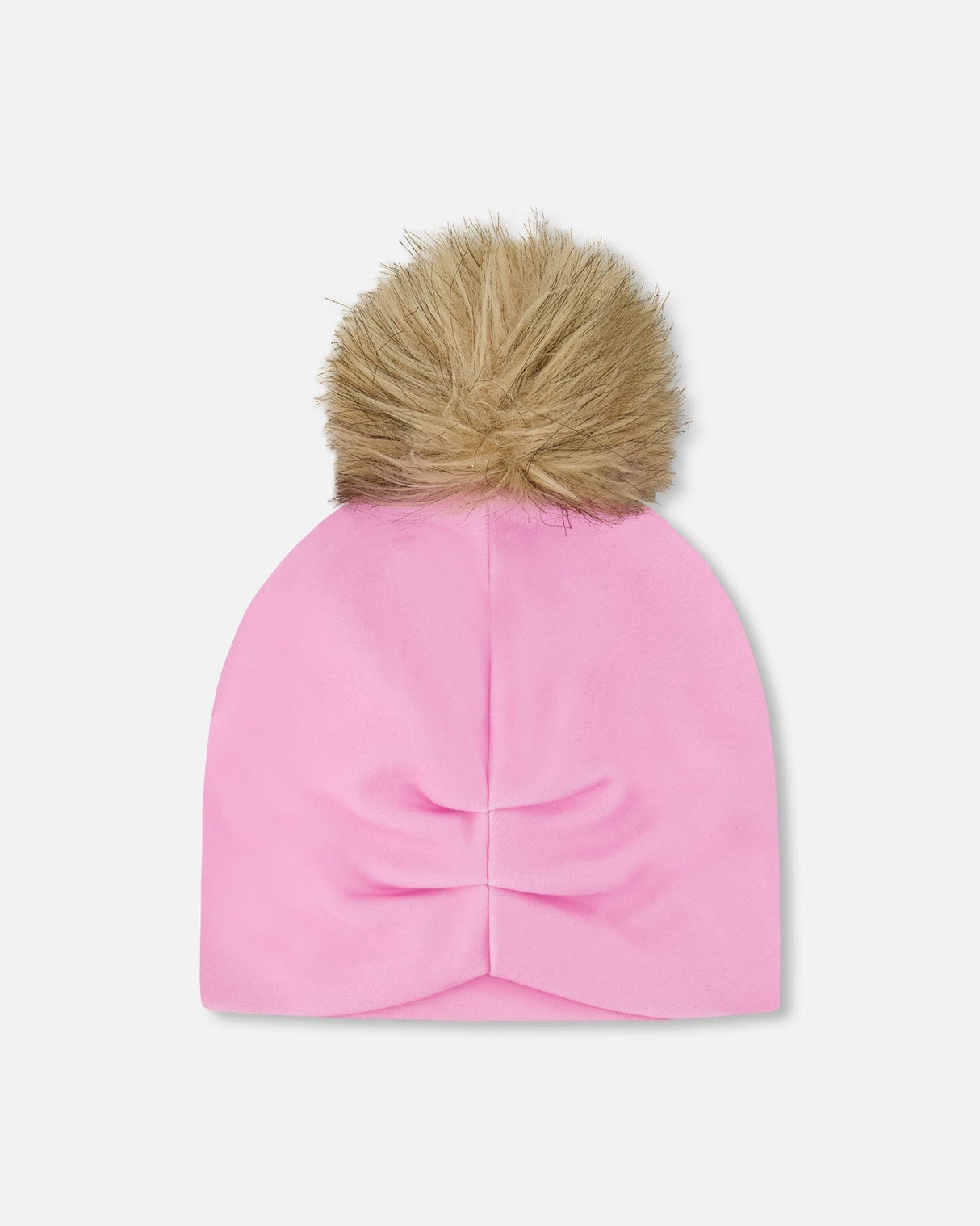 Stretch Jersey Hat Pink With Pompom-2