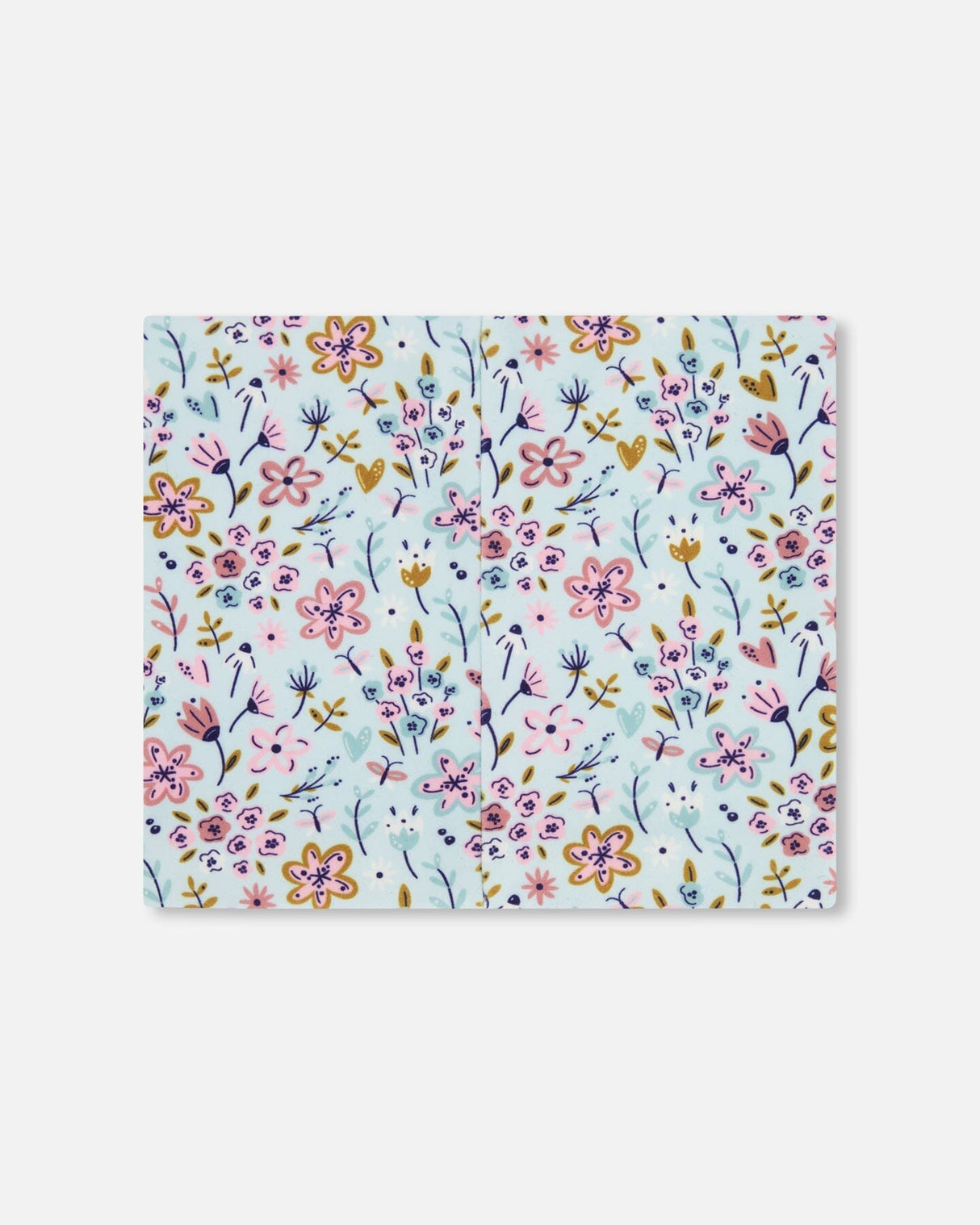 Stretch Jersey Neck Tube Blue Mini Flower Print-1