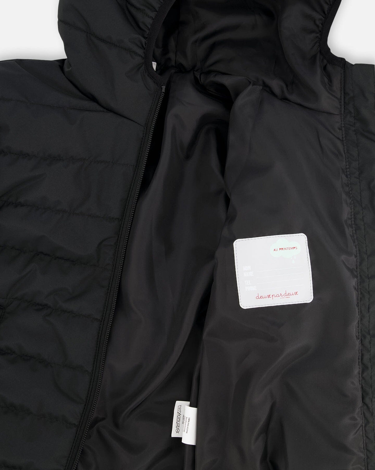 Quilted Mid-Season Jacket Black-4