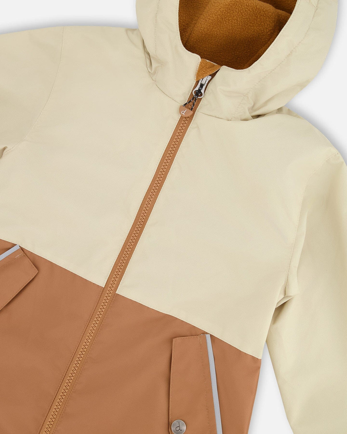 Mid-Season Jacket In Recycled Polyester Beige-3
