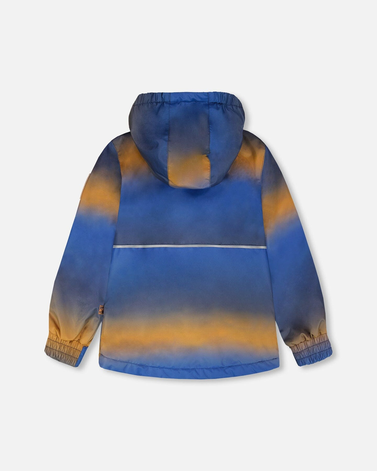 Insulated Two-Piece Mid-Season Outerwear Set Blue And Brown Gradient-1
