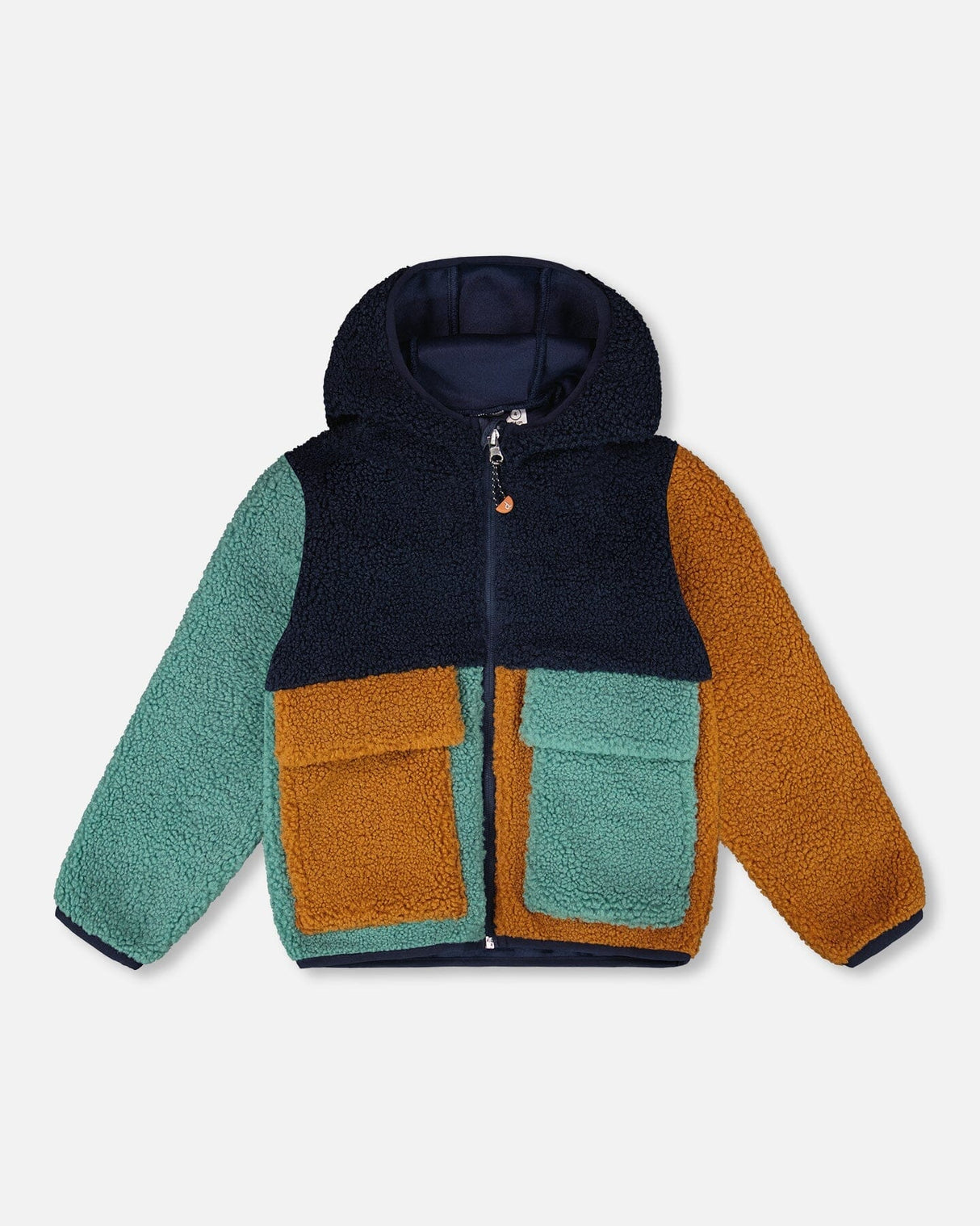 Sherpa Jacket Navy Colorblock-0