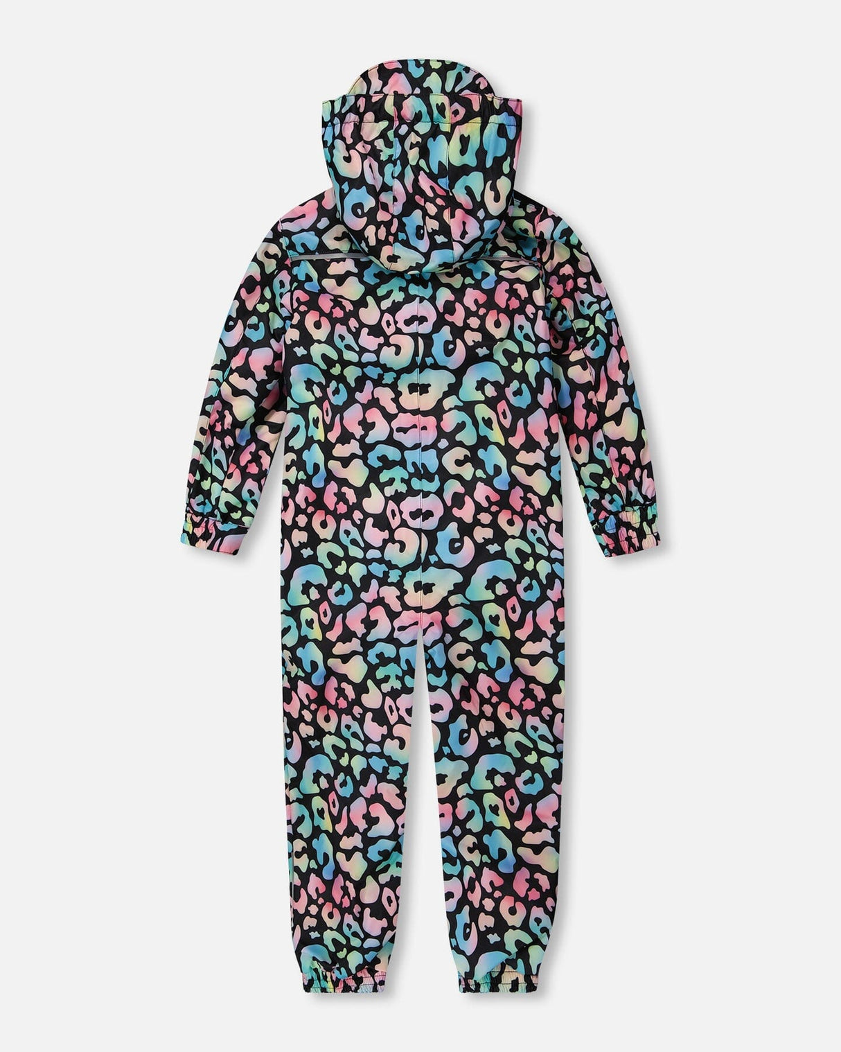 Kids Mid-Season One-Piece Outerwear Black Animal Print-4