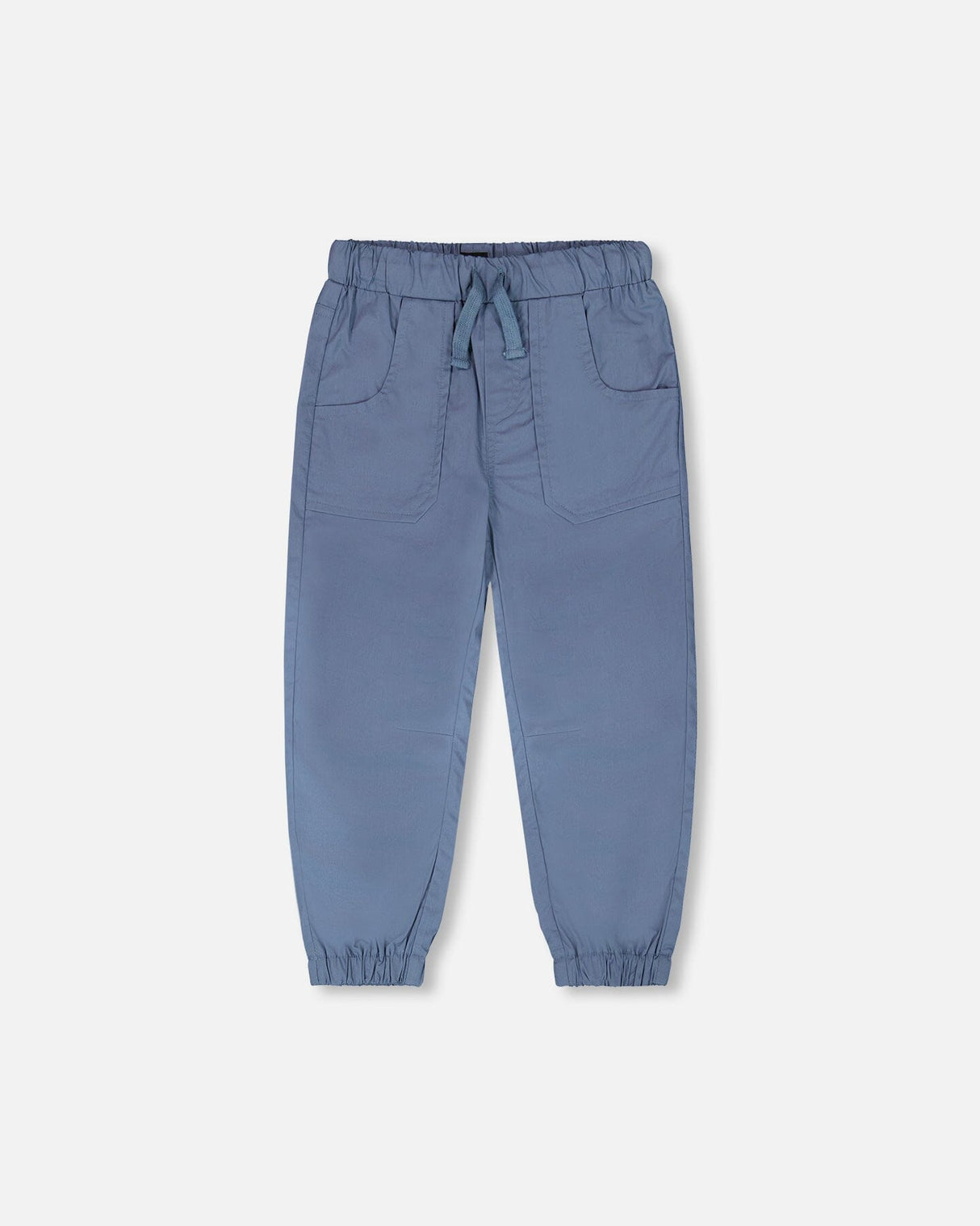 Parachute Jogger With Patch Pockets Blue Grey-0