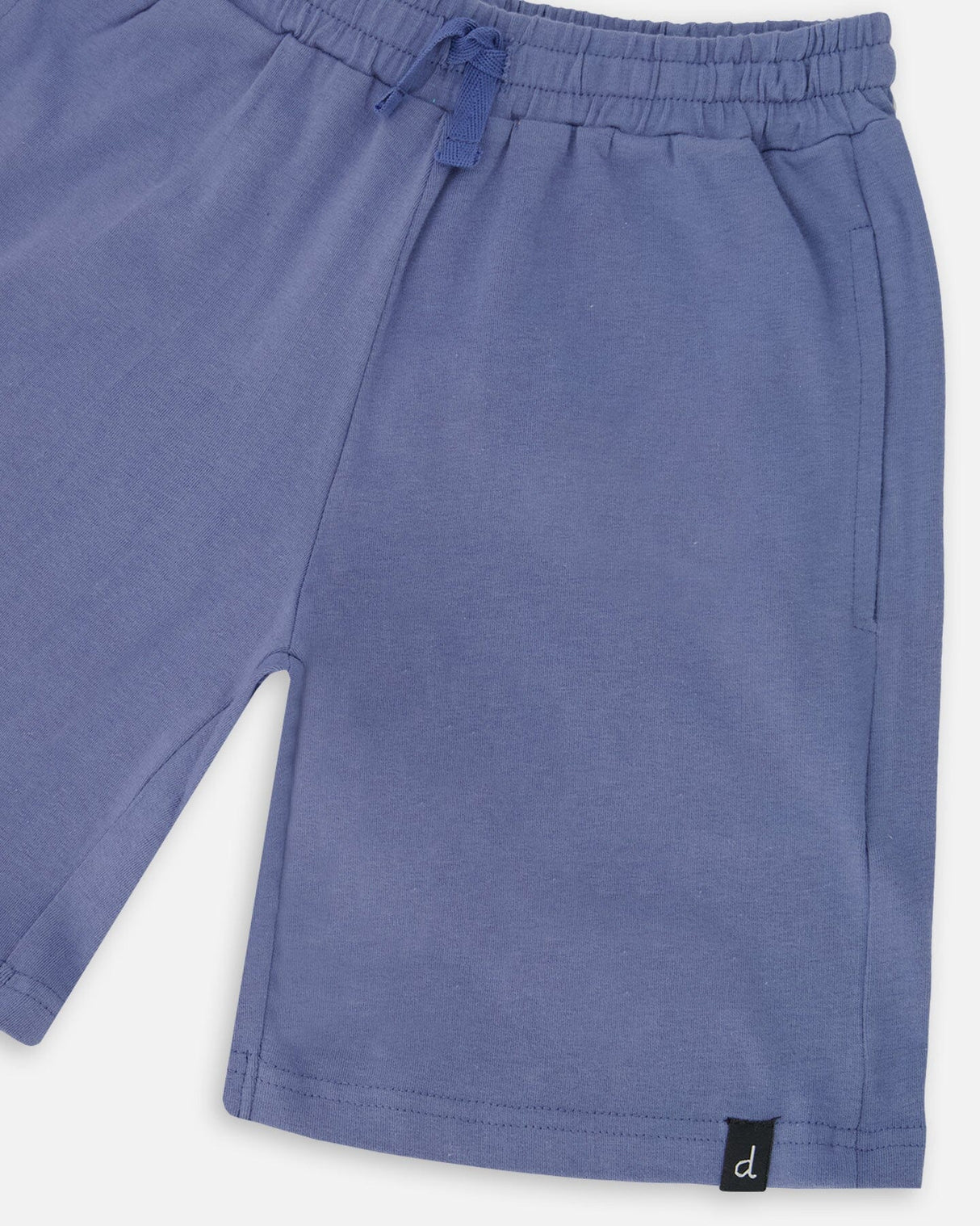 Organic Cotton Jersey Shorts Blue-2