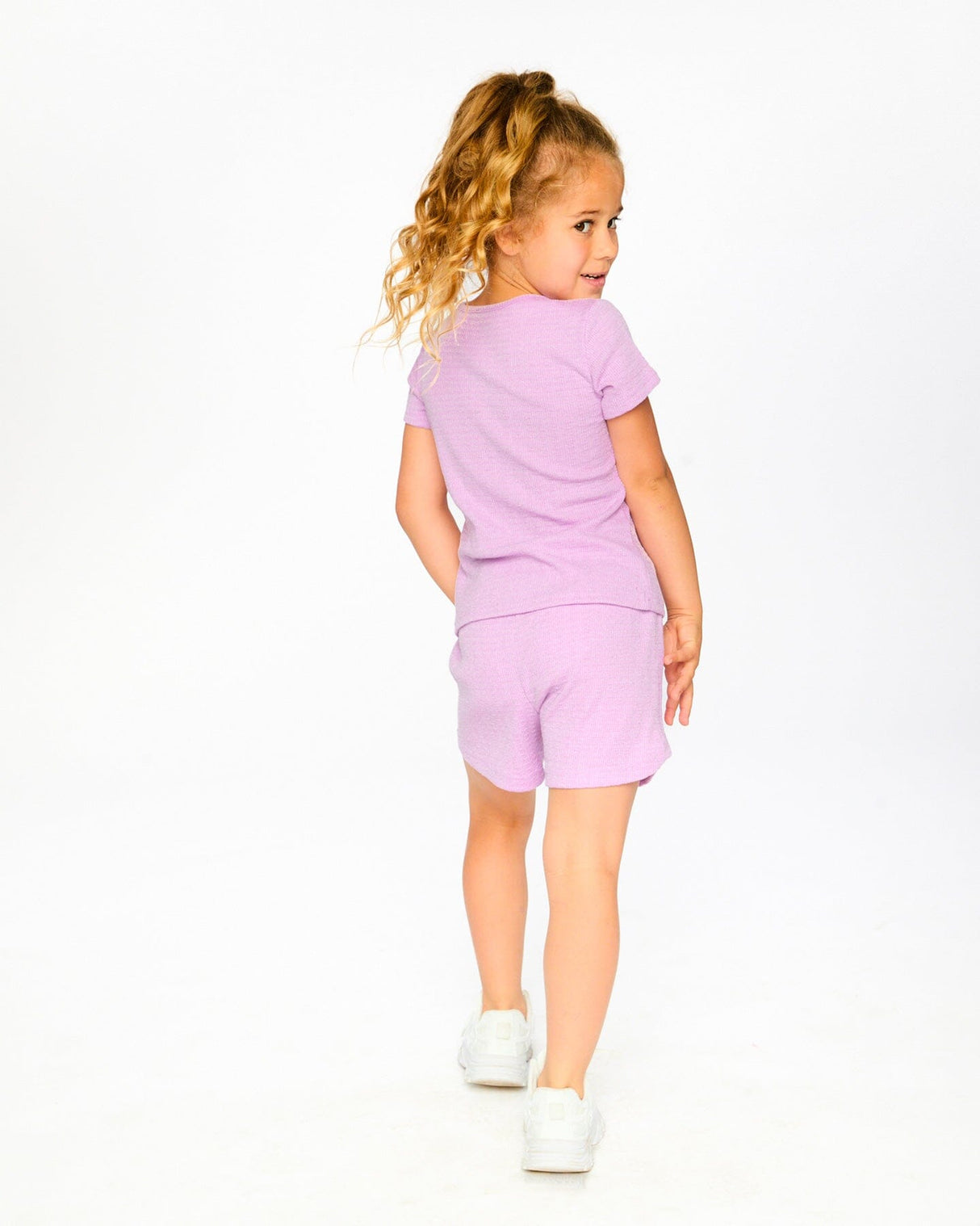 Crinkle Jersey T-Shirt Lilac-1