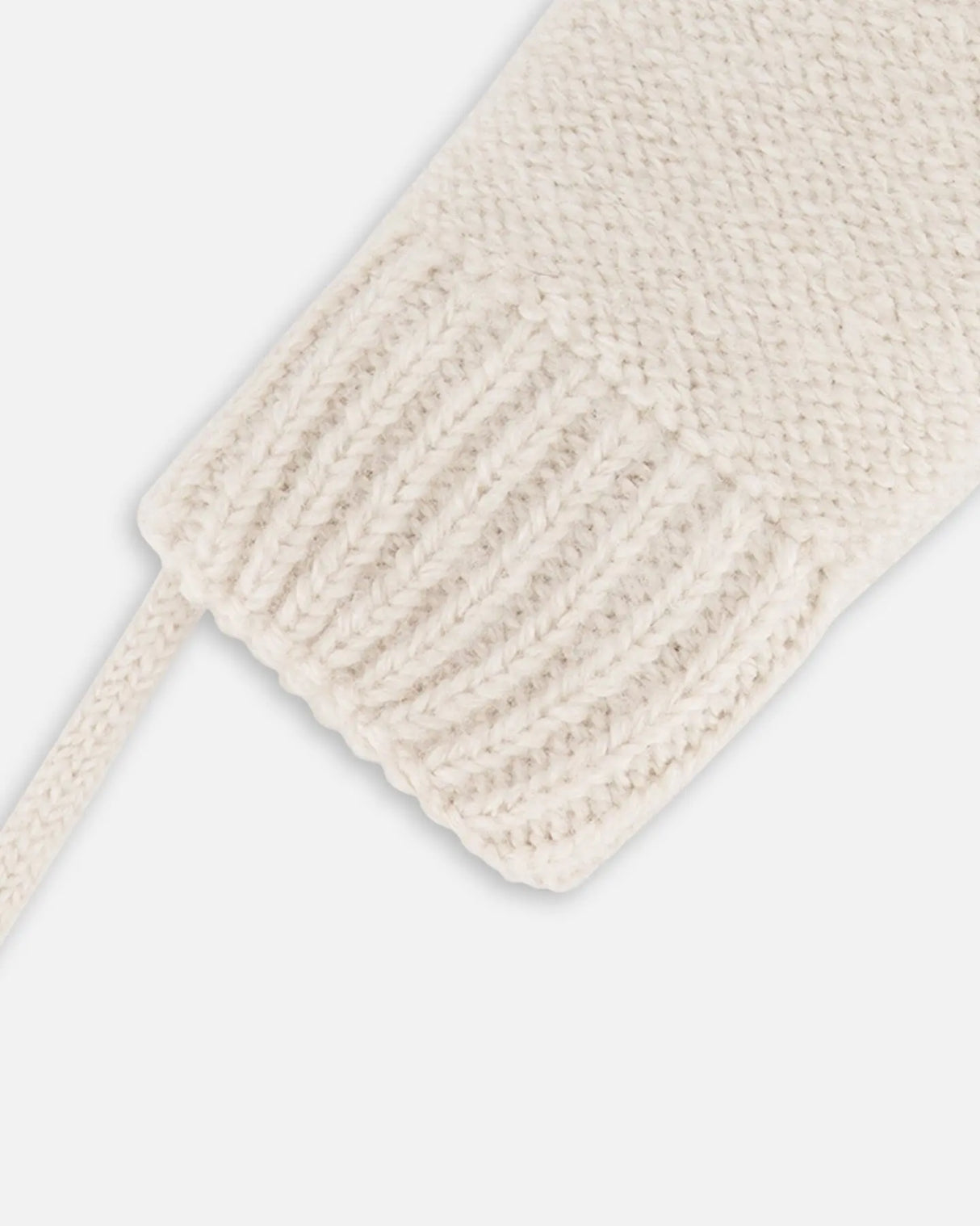 Infant Knit Mittens Off-White | Deux par Deux | Jenni Kidz