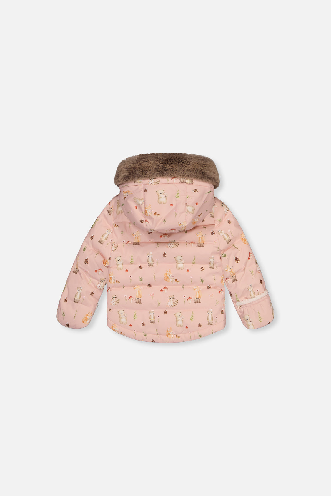 Deux par Deux Baby Two Piece Snowsuit Pink Animal Print