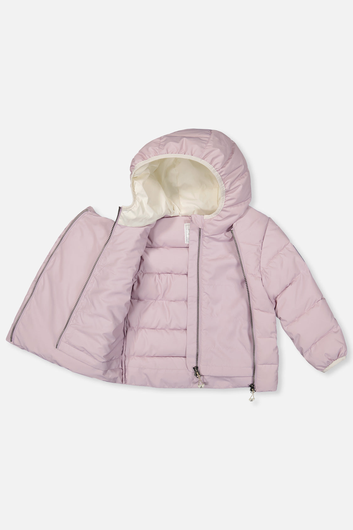 Deux par Deux Winter Jacket Adapted For Car Seats Lavender