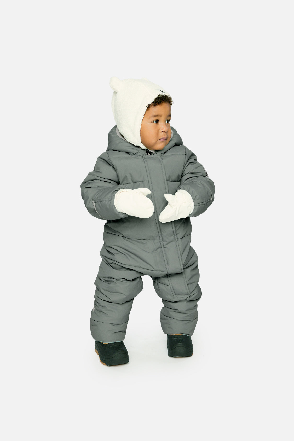 Baby Cloud One Piece Snowsuit Adapted For Car Seats Sage Green-1