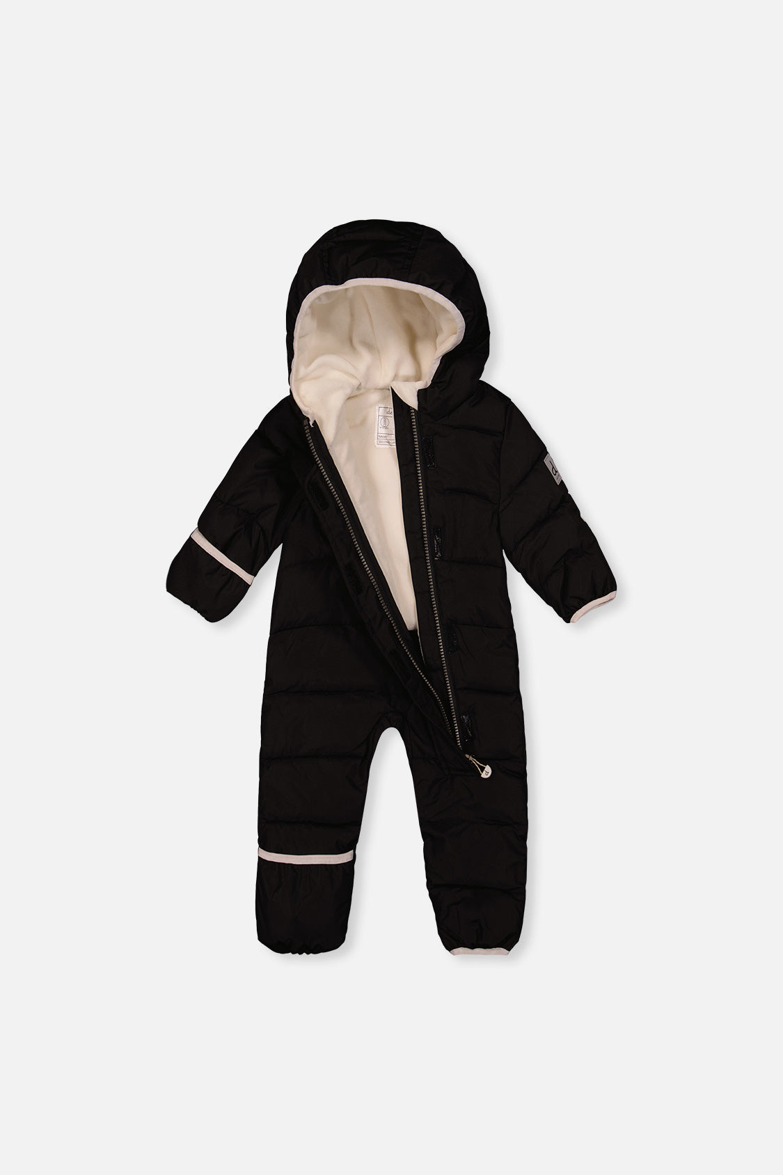 Deux par Deux black Baby Cloud car seat snowsuit, additional view 3